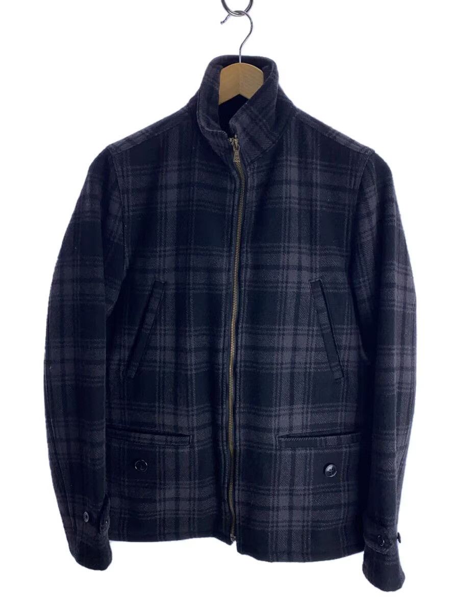 Hysteric Glamour Check Wool Zip-Up Blouson Jacket Black