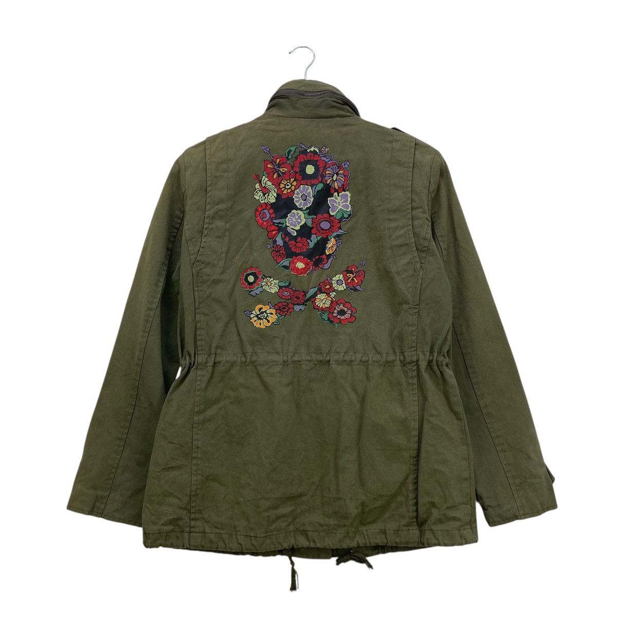 Japanese Brand × Vintage Japanese Brand Military Jacket Floral Skul Printed Size M / US 6-8 / IT 42-44 - 1 Thumbnail