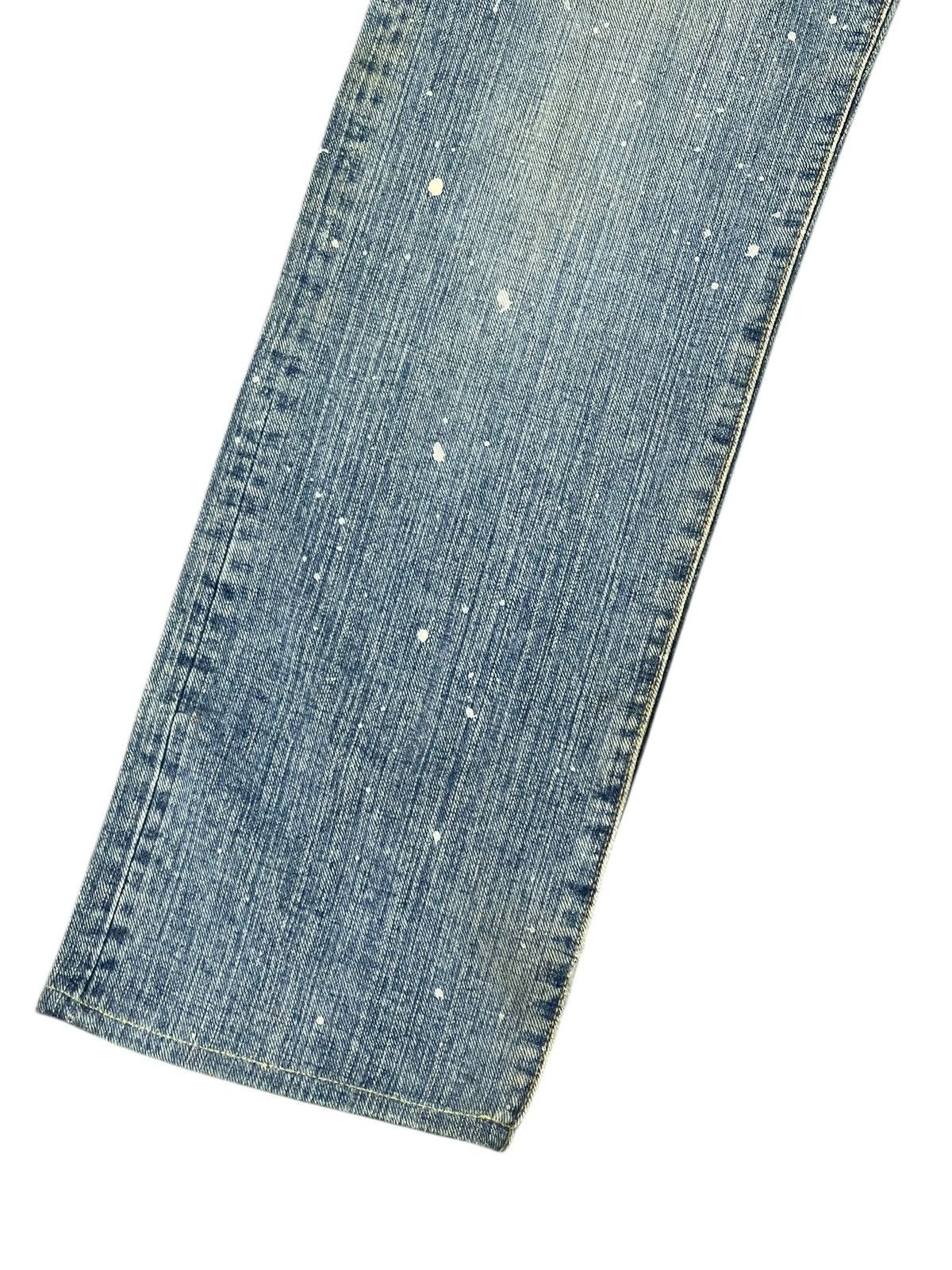 Japanese Brand Patchwork Jeans Global Work Painted Regular 3🟦8 Size US 32 / EU 48 - 2 Thumbnail