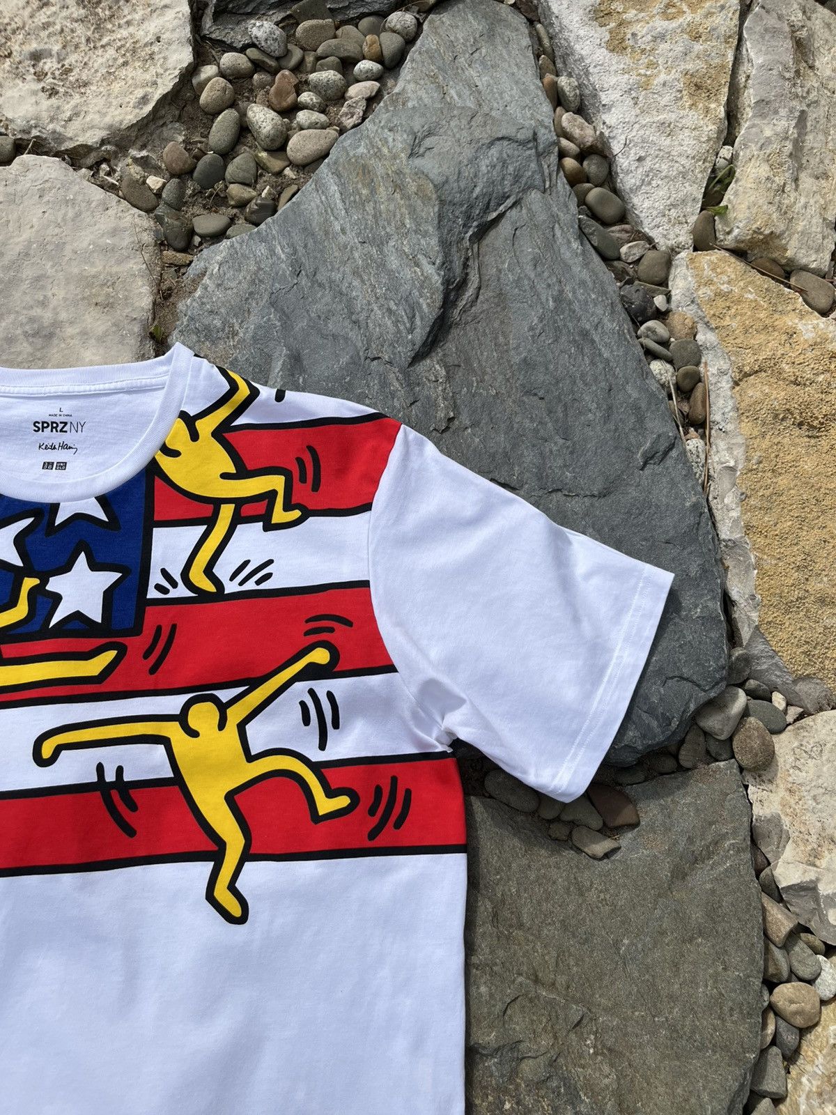 Keith Haring × Uniqlo Uniqlo SPRZ NY Keith Haring USA America flag tee t-shirt Size US L / EU 52-54 / 3 - 3 Thumbnail