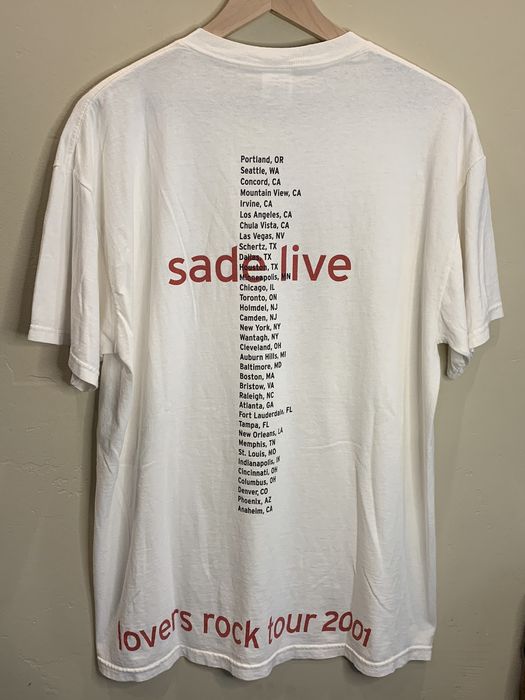 Vintage *RARE* Vintage 2001 Sade Live Lovers Rock Tour T-Shirt Music ...