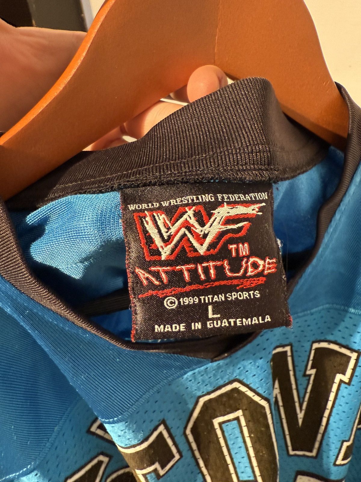 WWE Stone Cold 1999 Jersey WWF WWE Attitude Era Merch Size US XL / EU 56 / 4 - 9 Thumbnail