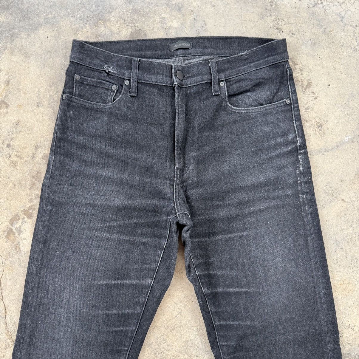 Japanese Brand Vintage Japanese skinny black jean denim pants Size US 33 - 3 Thumbnail