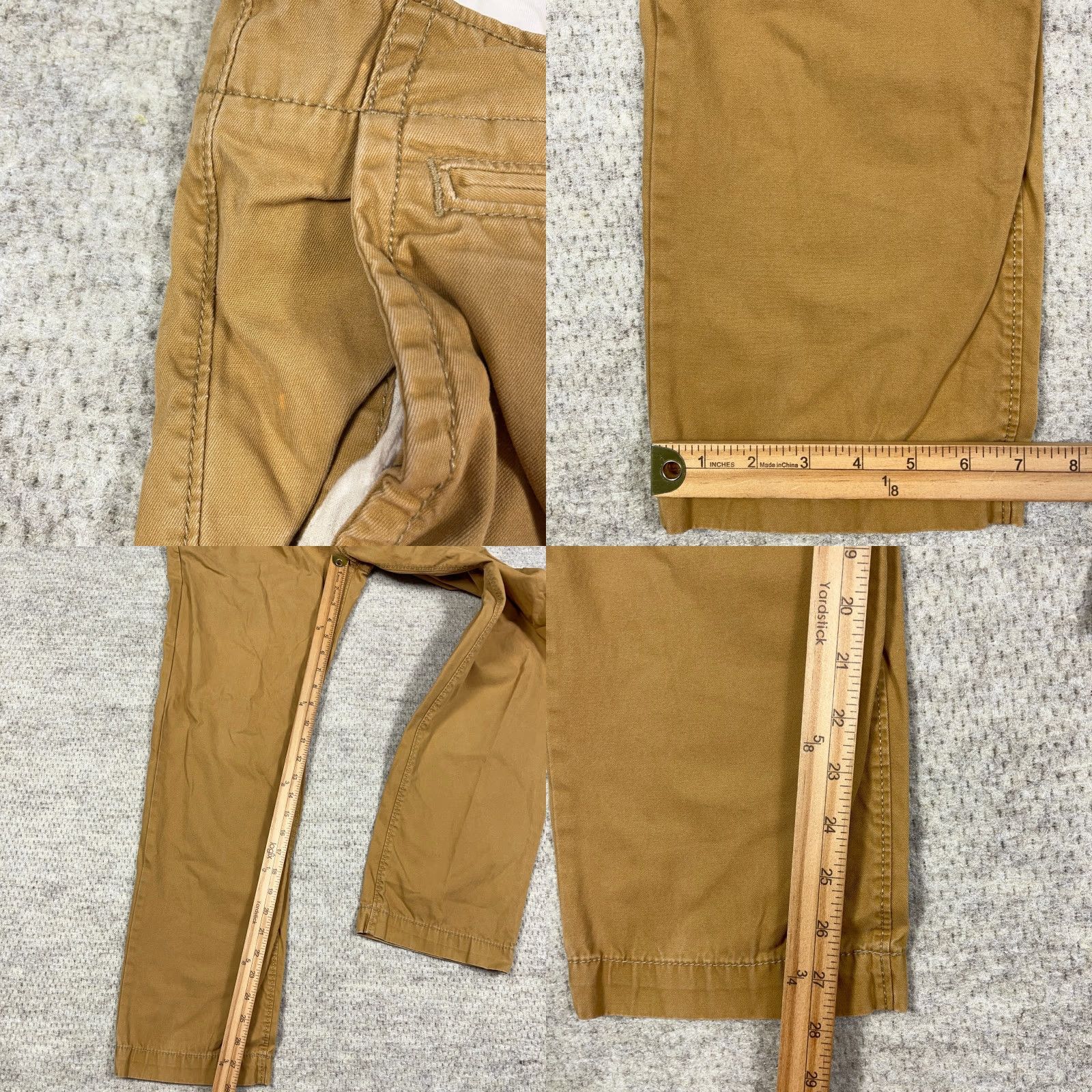 American Eagle Outfitters American Eagle Outfitters Pants Men 28x30 Khaki Brown Chino Original Straight Dress Slacks Mens Size US 28 / EU 44 - 8 Thumbnail