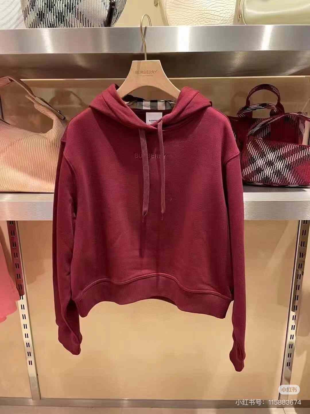 Burberry Burberry Women's Logo Check Hoodie Size XL / US 12-14 / IT 48-50 - 1 Thumbnail