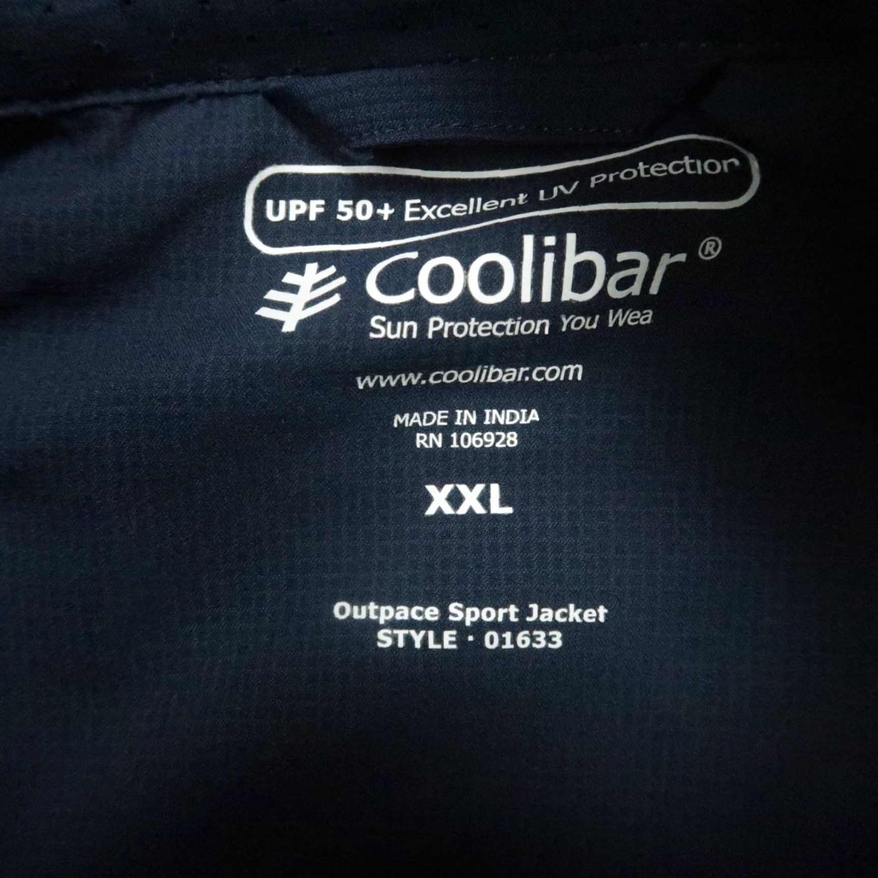 Vintage Coolibar Jacket Mens XXL Blue Outpace Sport Performance Outdoors UV Protection Size US XXL / EU 58 / 5 - 3 Thumbnail