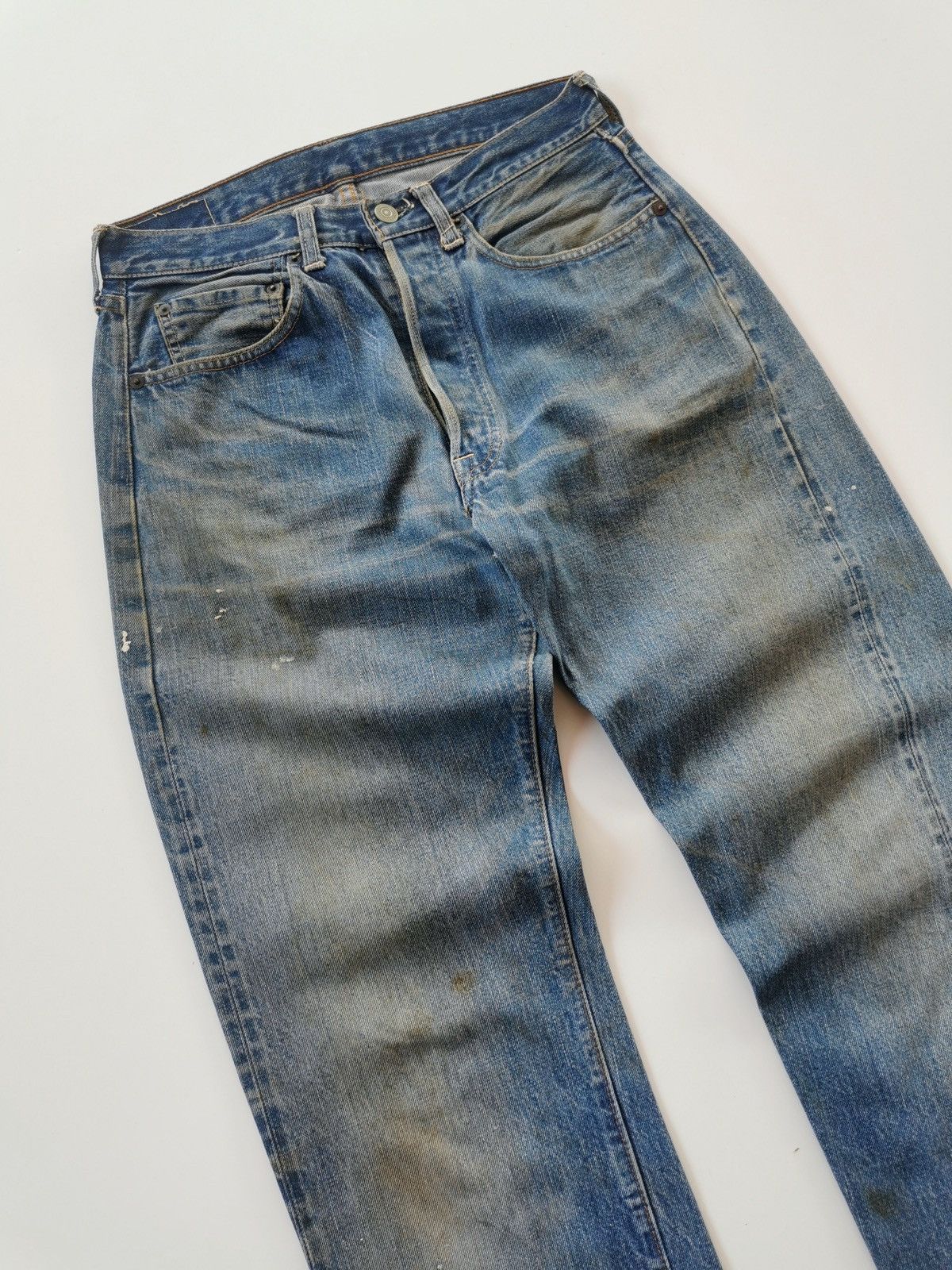 Levi's × Vintage Levis Vintage Rindem Top Button Stamp No 8 Selvedge Denim Size US 28 / EU 44 - 9 Thumbnail