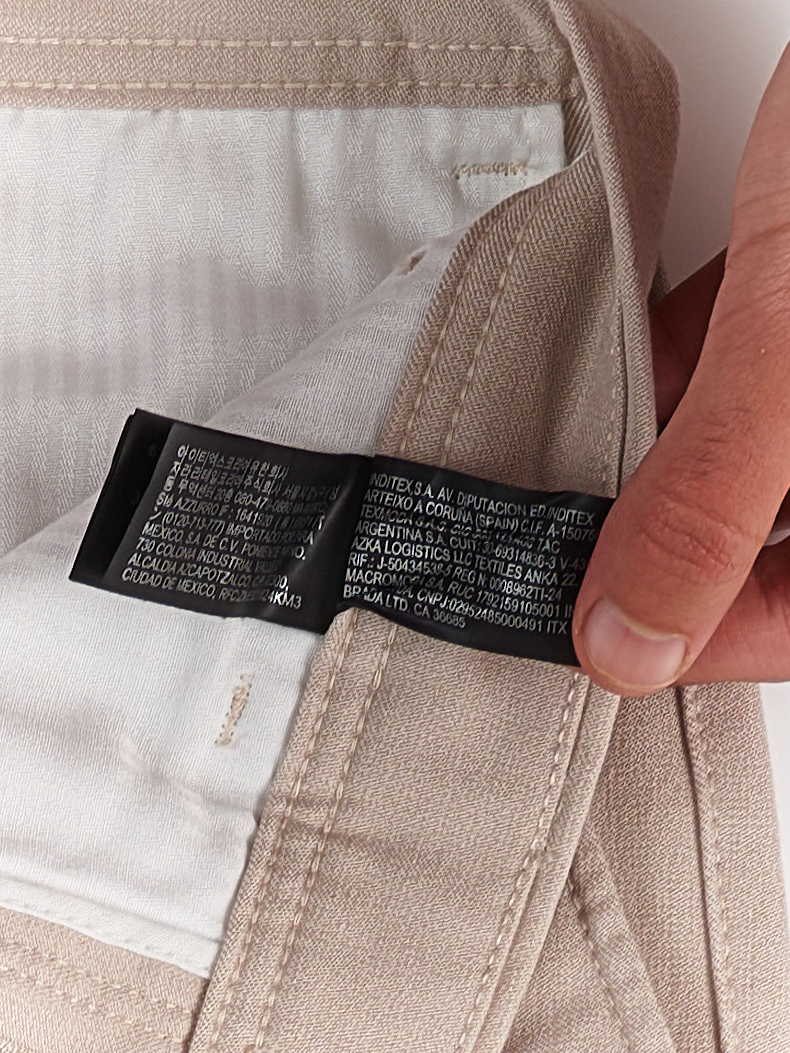 Zara ZARA STRAIGHT FIT CHINO PANTS CREME Size US 29 - 4 Thumbnail