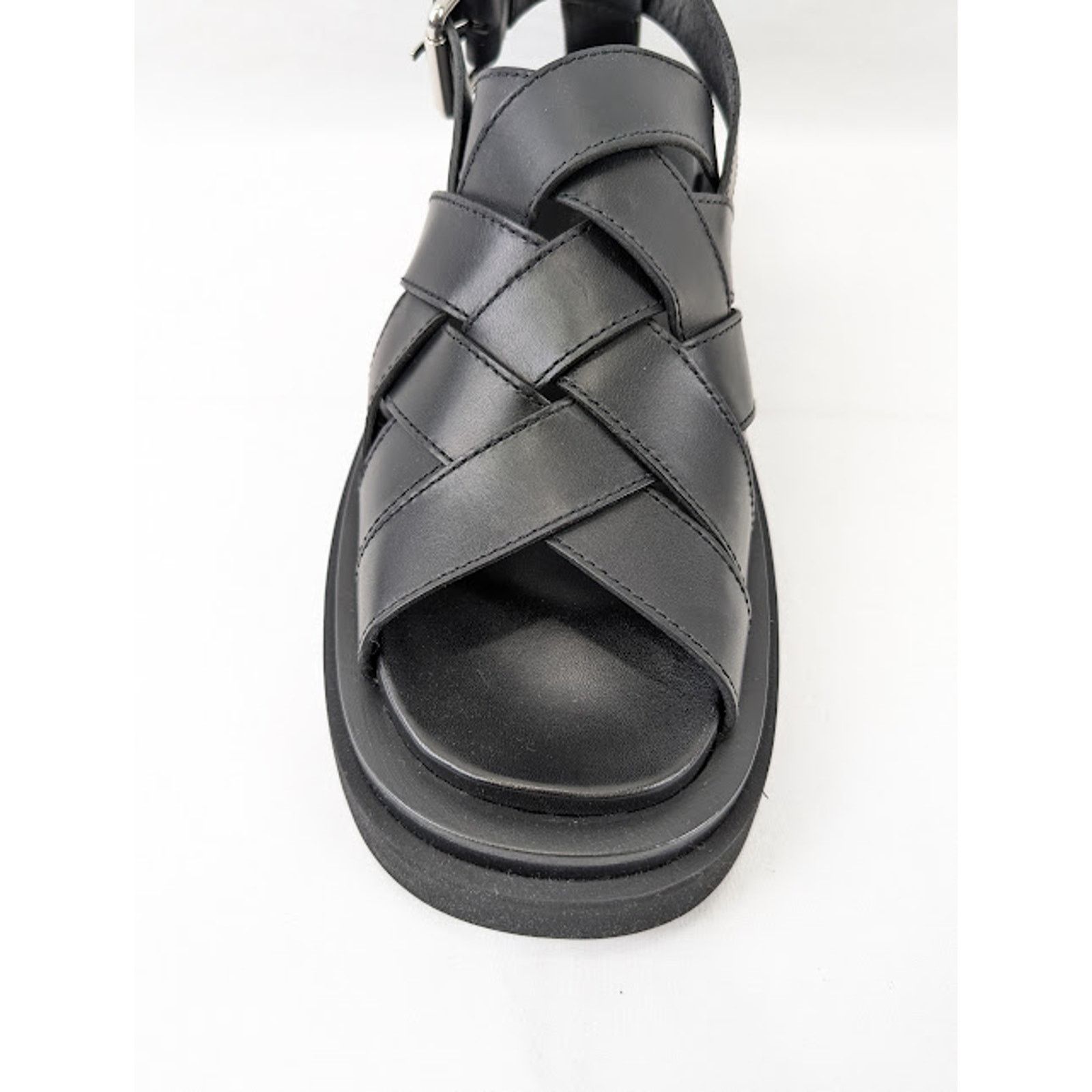 Bottega Veneta o1rshd1 Lug Sandal Military Calf in Black Size US 9 / EU 42 - 5 Thumbnail