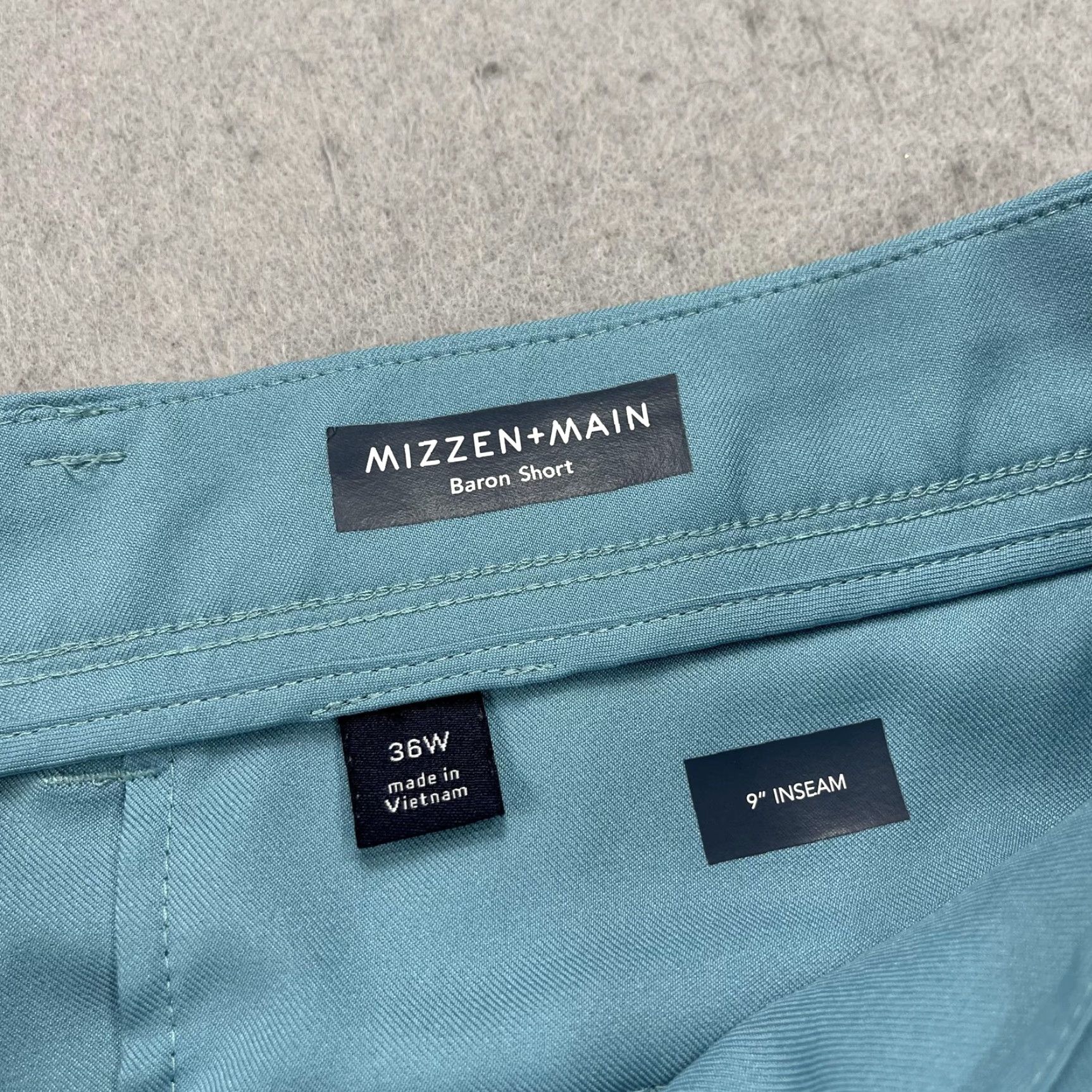 Mizzen+Main Mizzen+Main Baron Short Shorts Mens 36 Blue Baron Short 9 Inseam Chino Polyester Casual Size US 36 / EU 52 - 4 Thumbnail