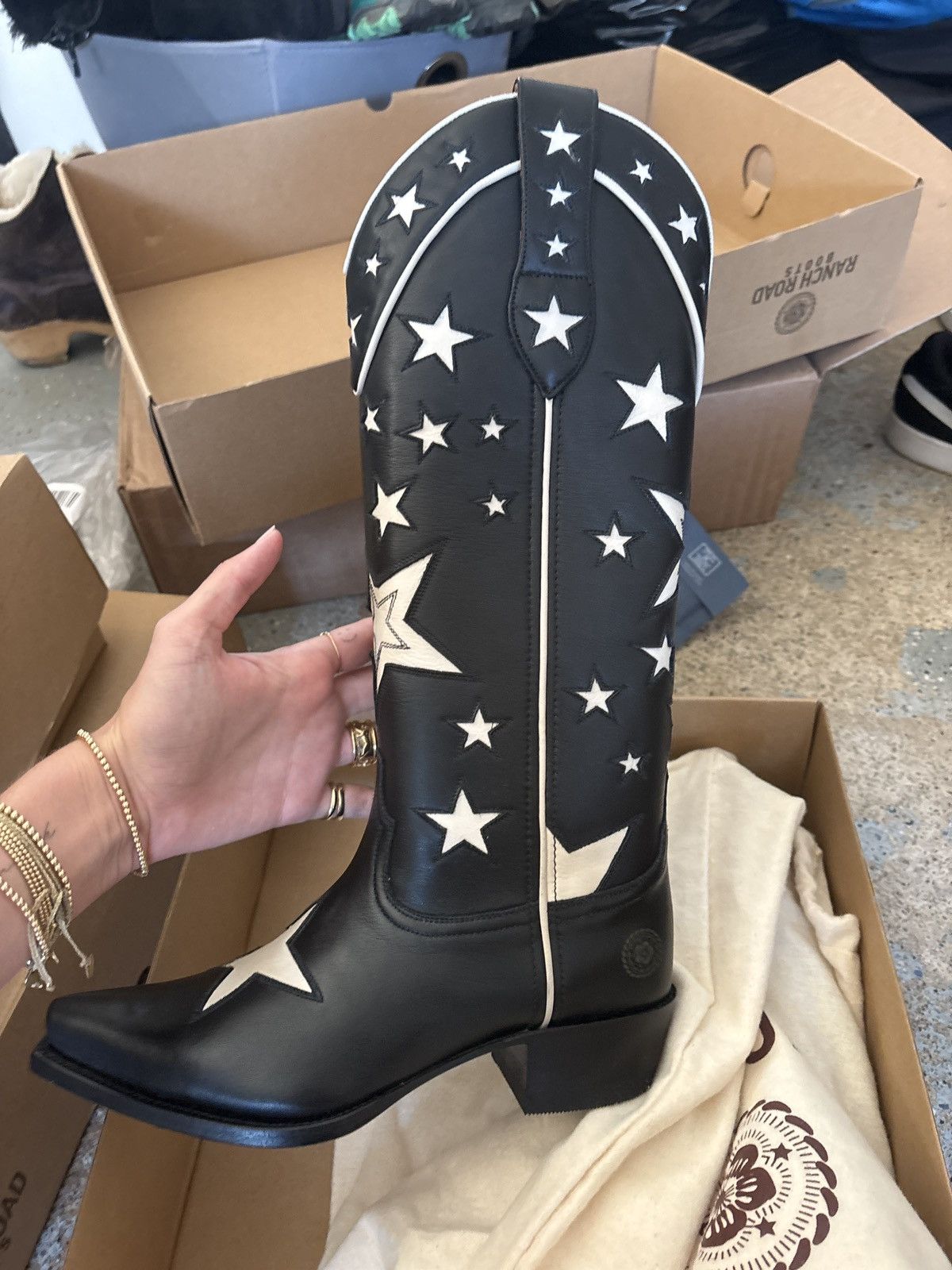 Double D Ranch Ranch Road Liberty Cowboy Boots - 7.5 Size US 7.5 / IT 37.5 - 7 Thumbnail