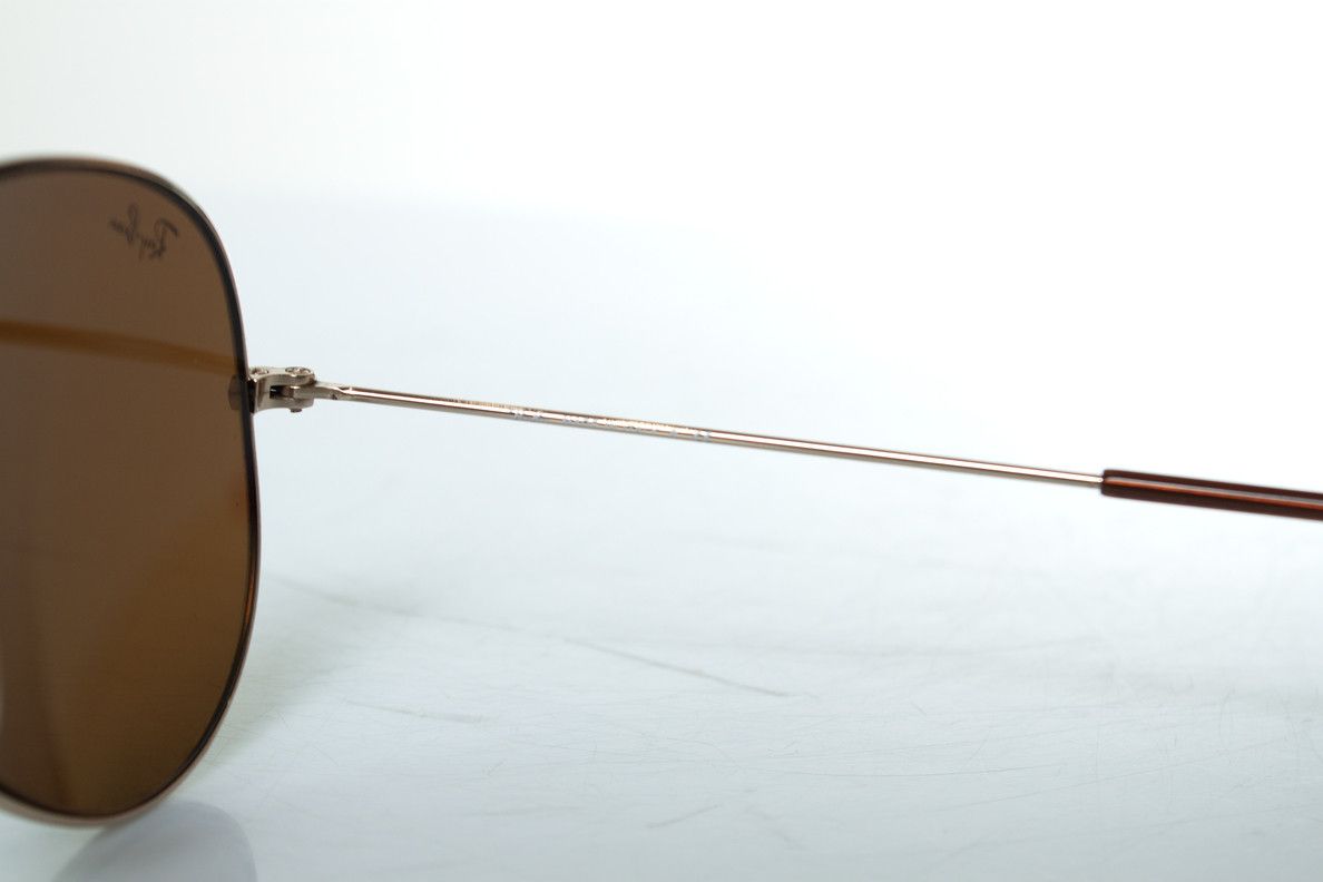 RayBan Ray Ban, Aviator in gold and brown Size ONE SIZE - 8 Thumbnail