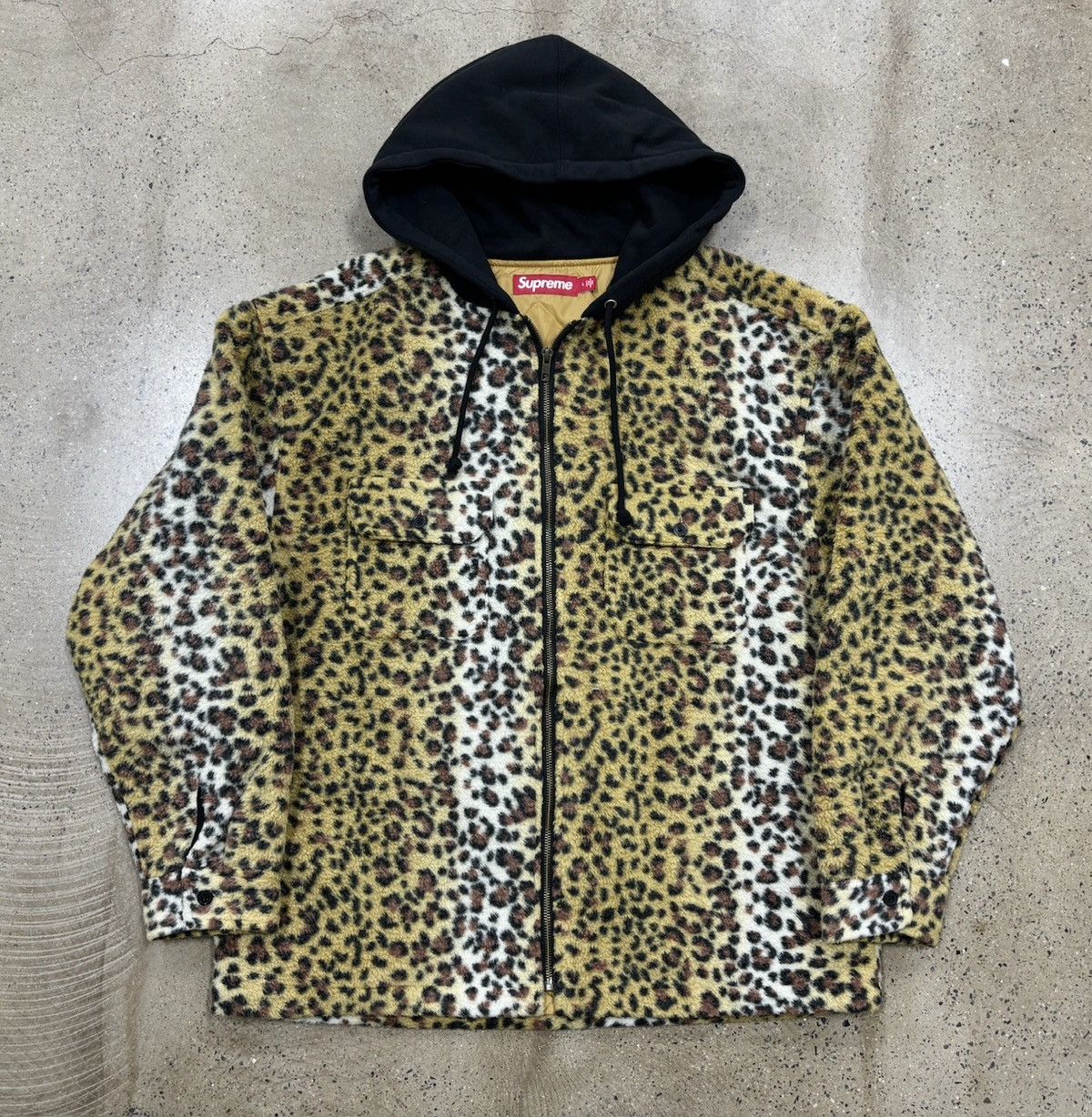 Supreme 23fw WEEK11 FLEECE ZIP UP HOODED SHIRT
