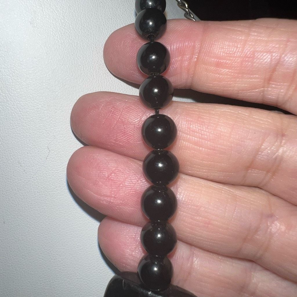Vintage Vintage Modernist Plastic Bead Necklace Size ONE SIZE - 3 Thumbnail