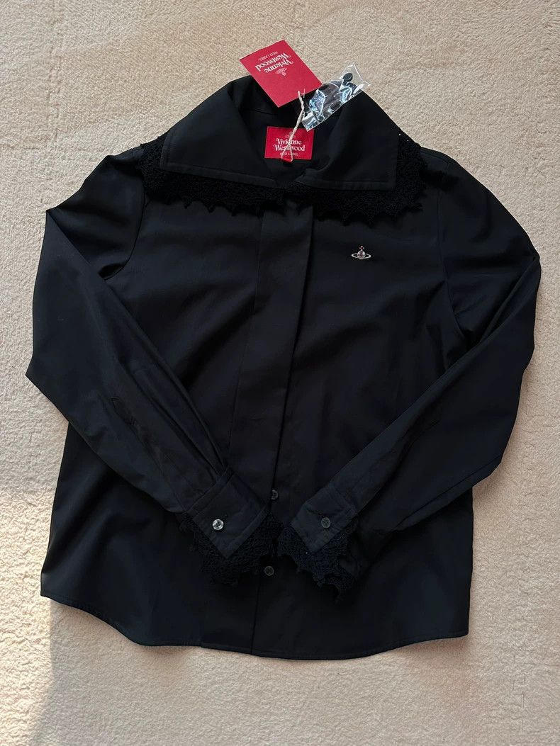 Vivienne Westwood Vivienne Westwood Black collar shirt Size M / US 6-8 / IT 42-44 - 1 Thumbnail