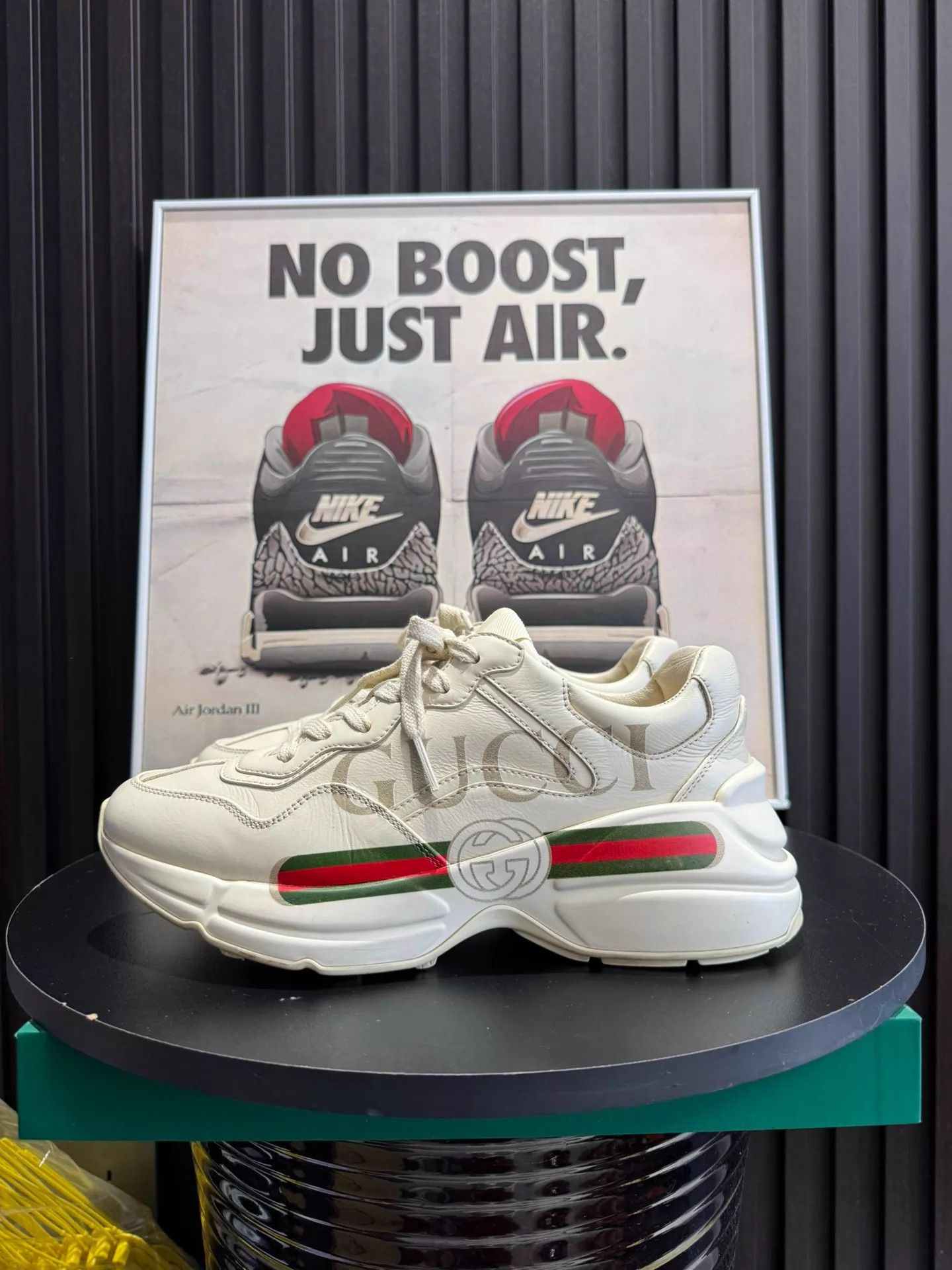 Gucci GUCCI Rhyton Retro Dad Sneaker Women's Ivory White Size US 6.5 / IT 36.5 - 1 Thumbnail
