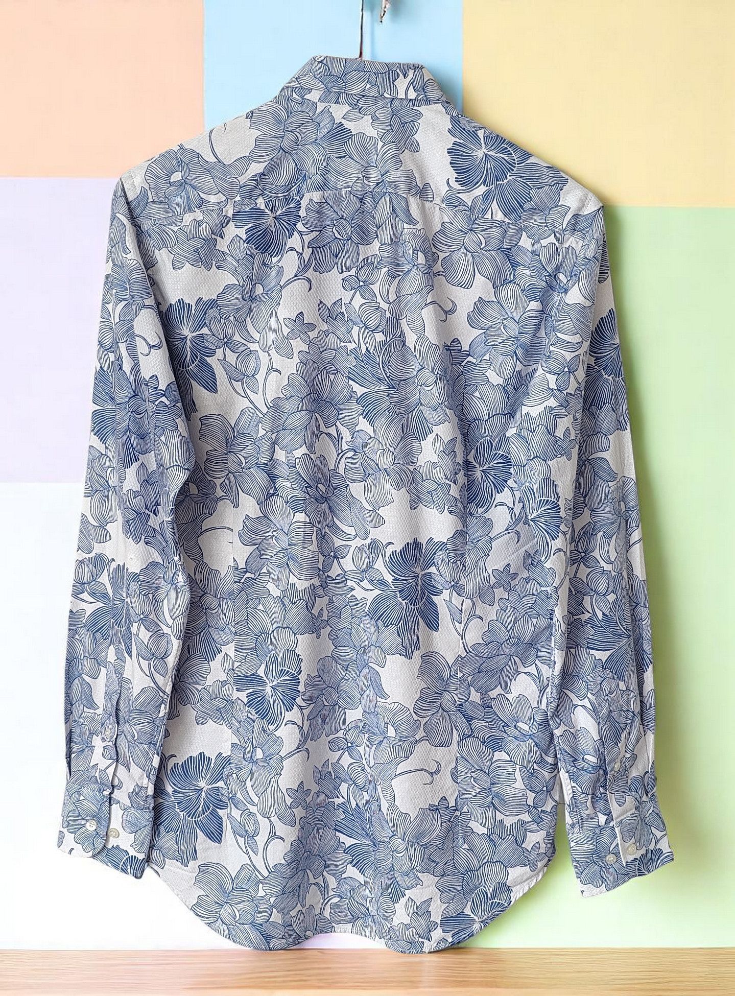 Etro Etro Milano Floral Casual Blue Shirt Made in Italy Size US L / EU 52-54 / 3 - 2 Thumbnail