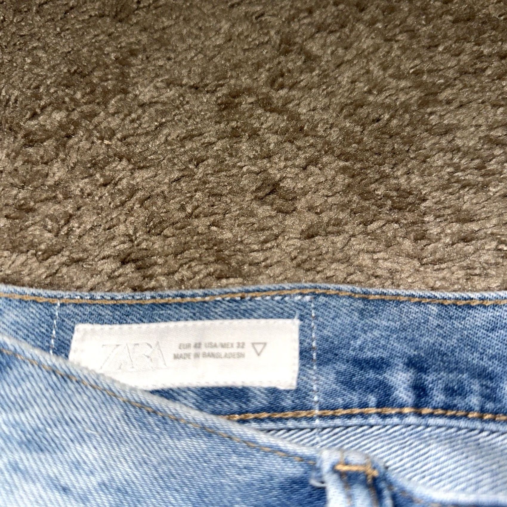 Zara Zara Jeans Mens Straight Leg Blue Button Fly Grunge Skater Y2K 32x29 Size US 32 / EU 48 - 3 Thumbnail