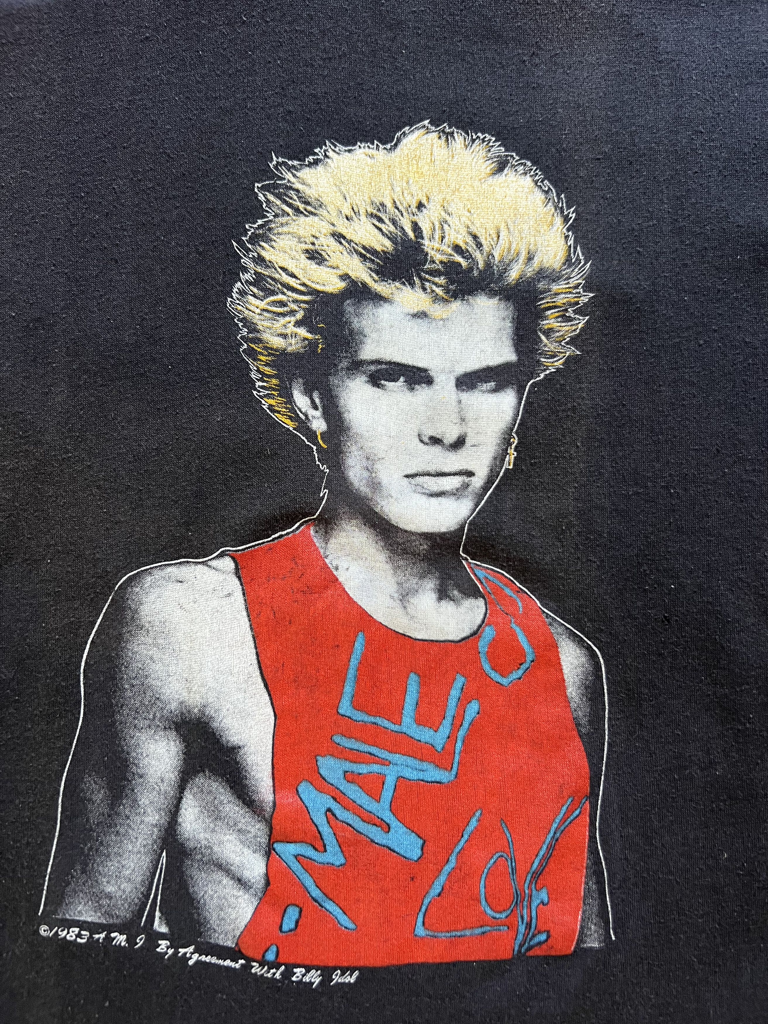 Vintage Vintage 80s Billy Idol T-Shirt Size US M / EU 48-50 / 2 - 2 Thumbnail