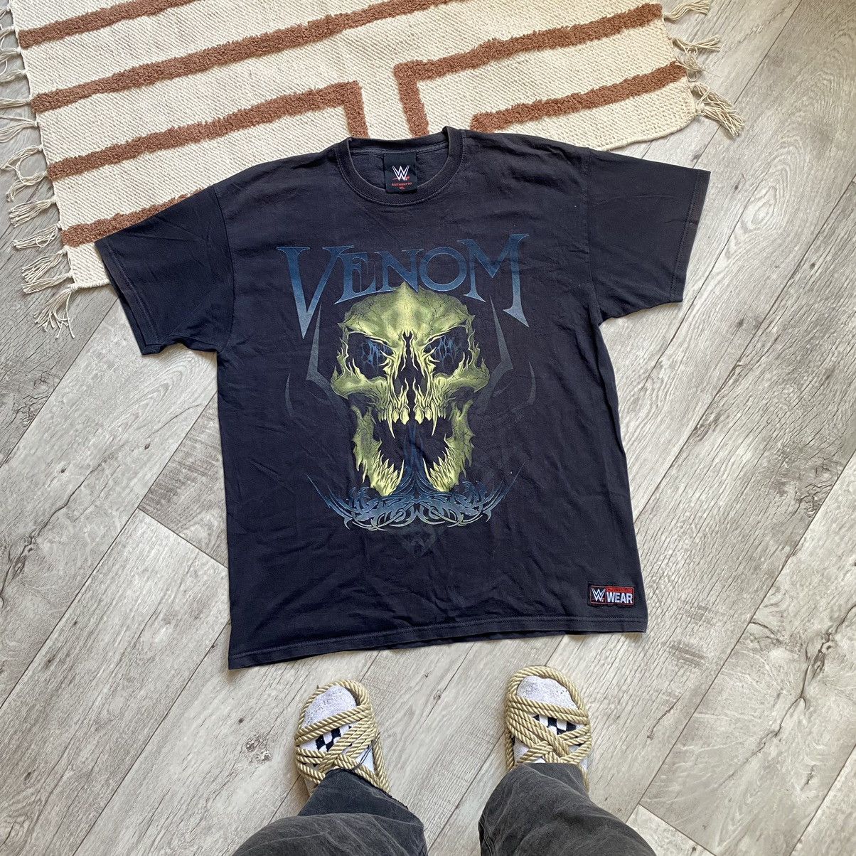 WWE WWE RANDY ORTON VENUM Y2K FADED T SHIRT Size US XL / EU 56 / 4 - 1 Thumbnail