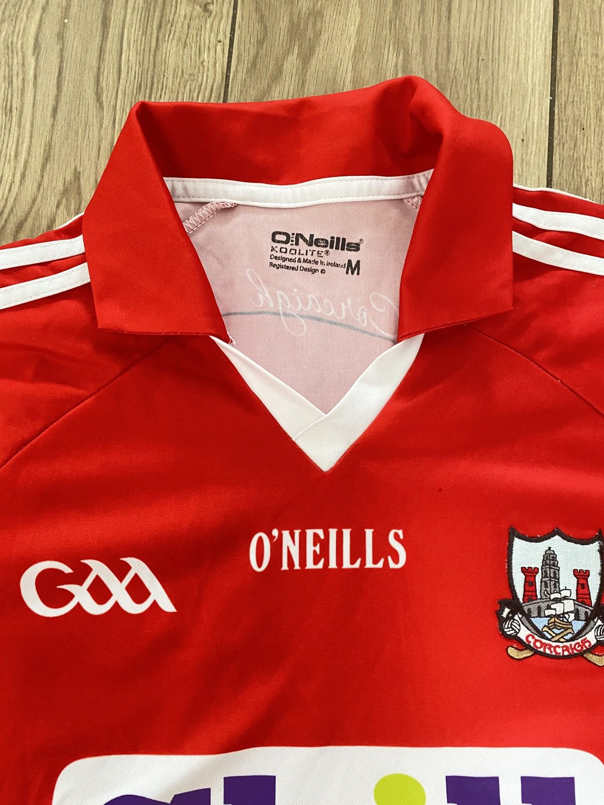O'Neill cork gaa 2016-2018 home jersey chill insurance Size US M / EU 48-50 / 2 - 3 Thumbnail