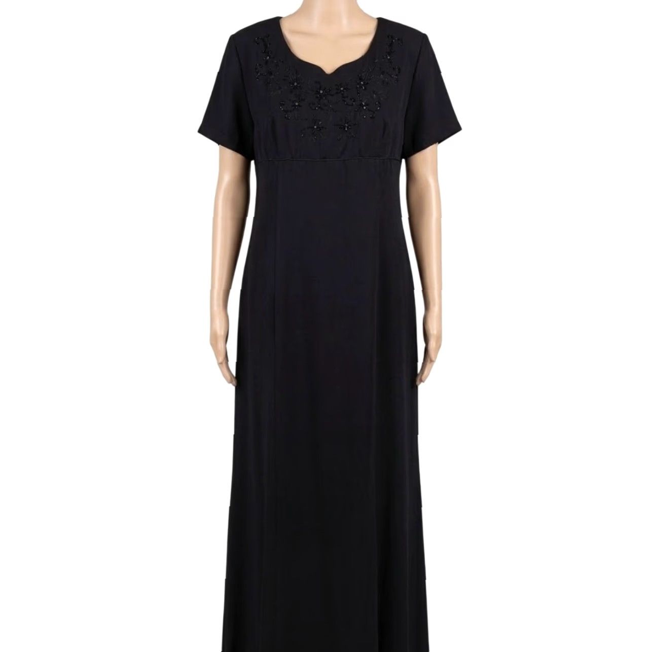 Vintage VINTAGE Veronica Black Beaded Dress 3XL Slim Sheath Evening Cocktail Party/Cocktail Mens Womens Girls? Size XXL / US 16-18 / IT 52-54 - 2 Thumbnail