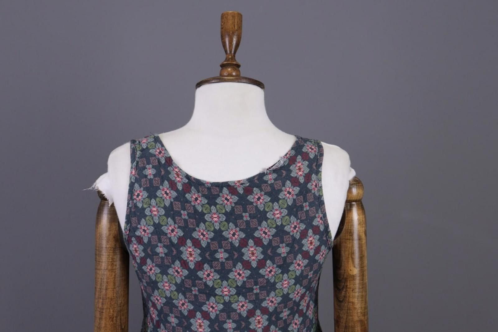 Designer Deerberg Gray Floral Multicoloured A-Line Long Dress Size S Size S / US 4 / IT 40 - 11 Thumbnail