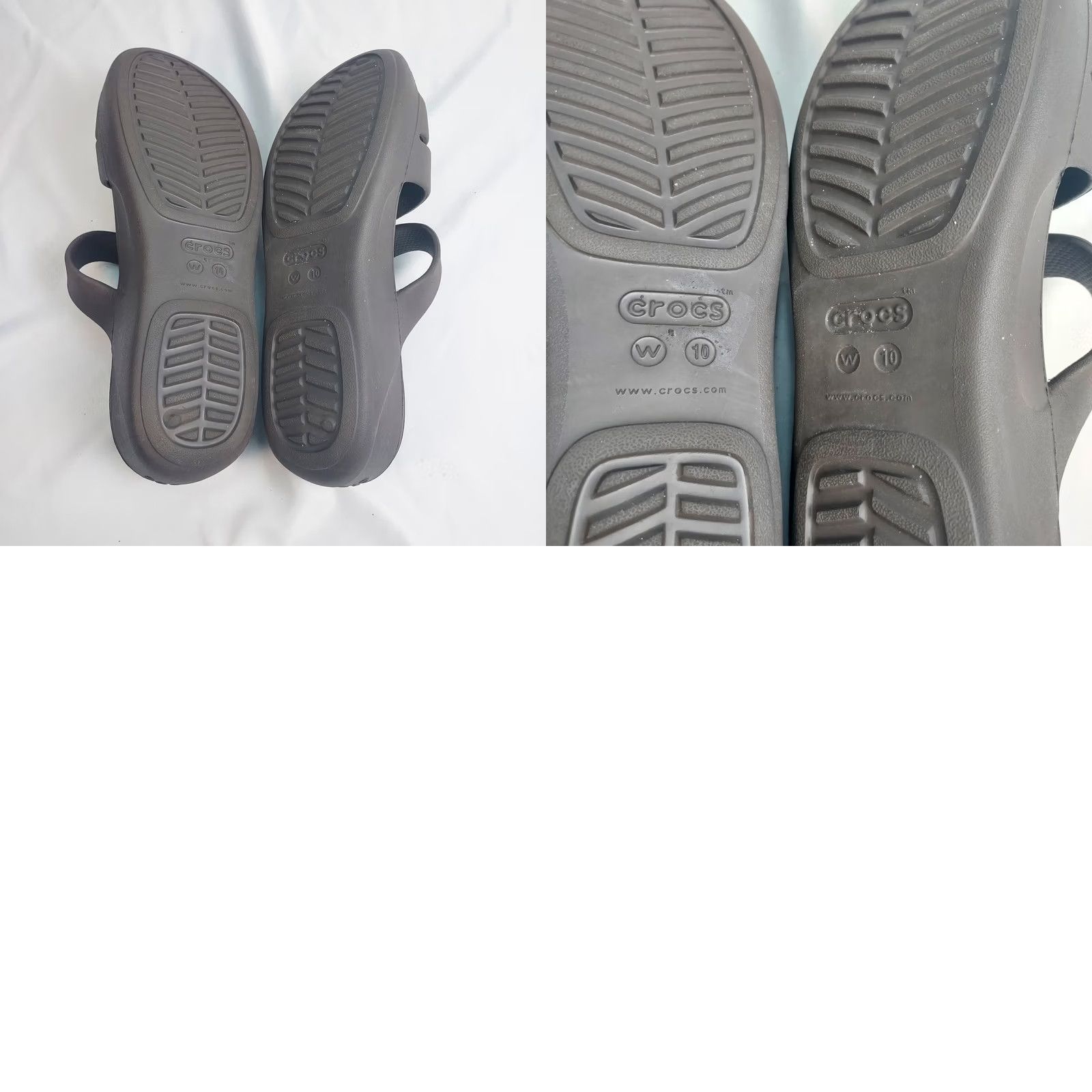Crocs Crocs Brooklyn Wedge Sandals Black Size 10 Womens Strappy Slip On Comfort Size US 10 / IT 40 - 8 Thumbnail
