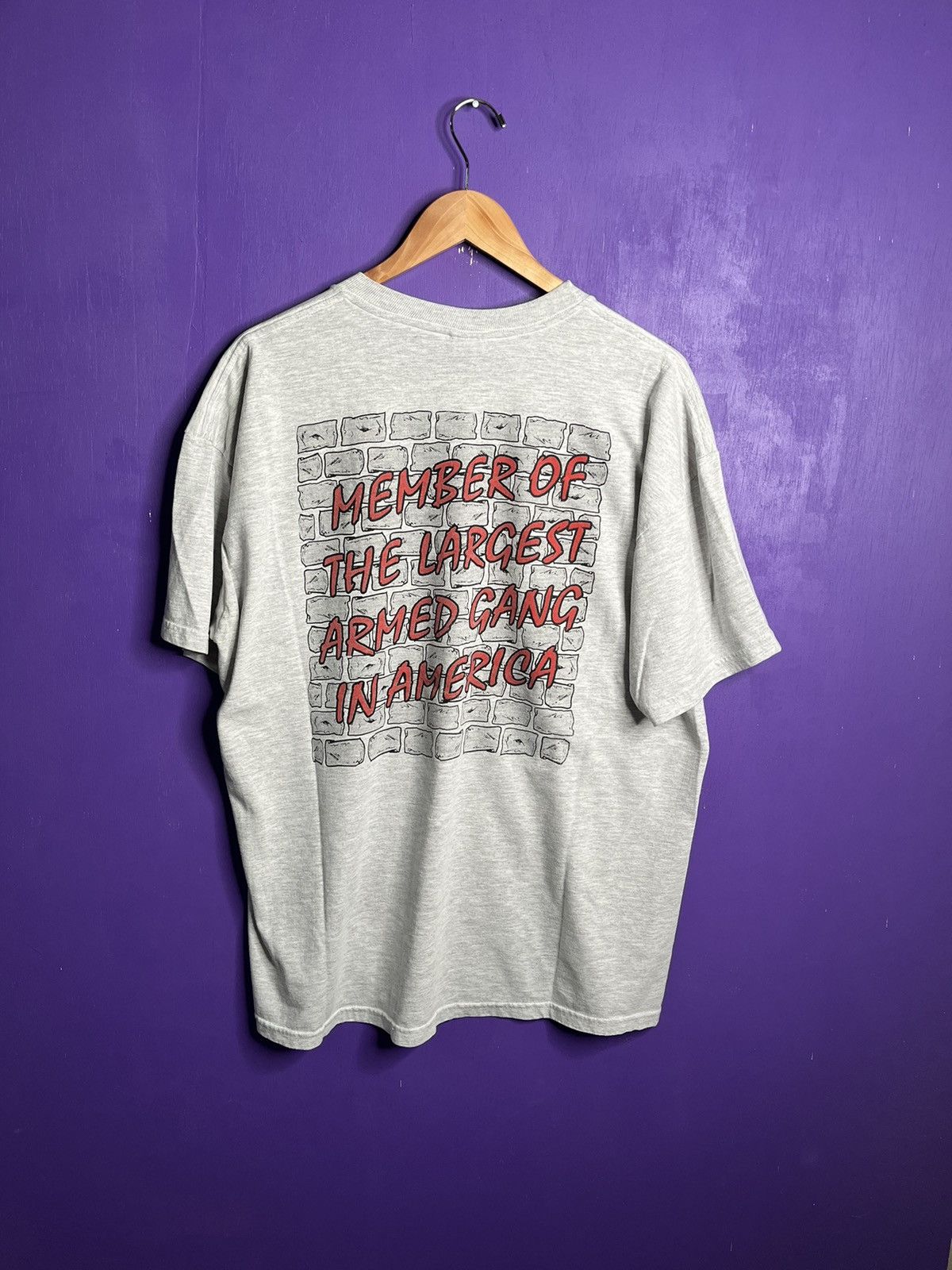 Vintage Vintage 90s Cincinnati cops gang t-shirt Size US XL / EU 56 / 4 - 2 Thumbnail