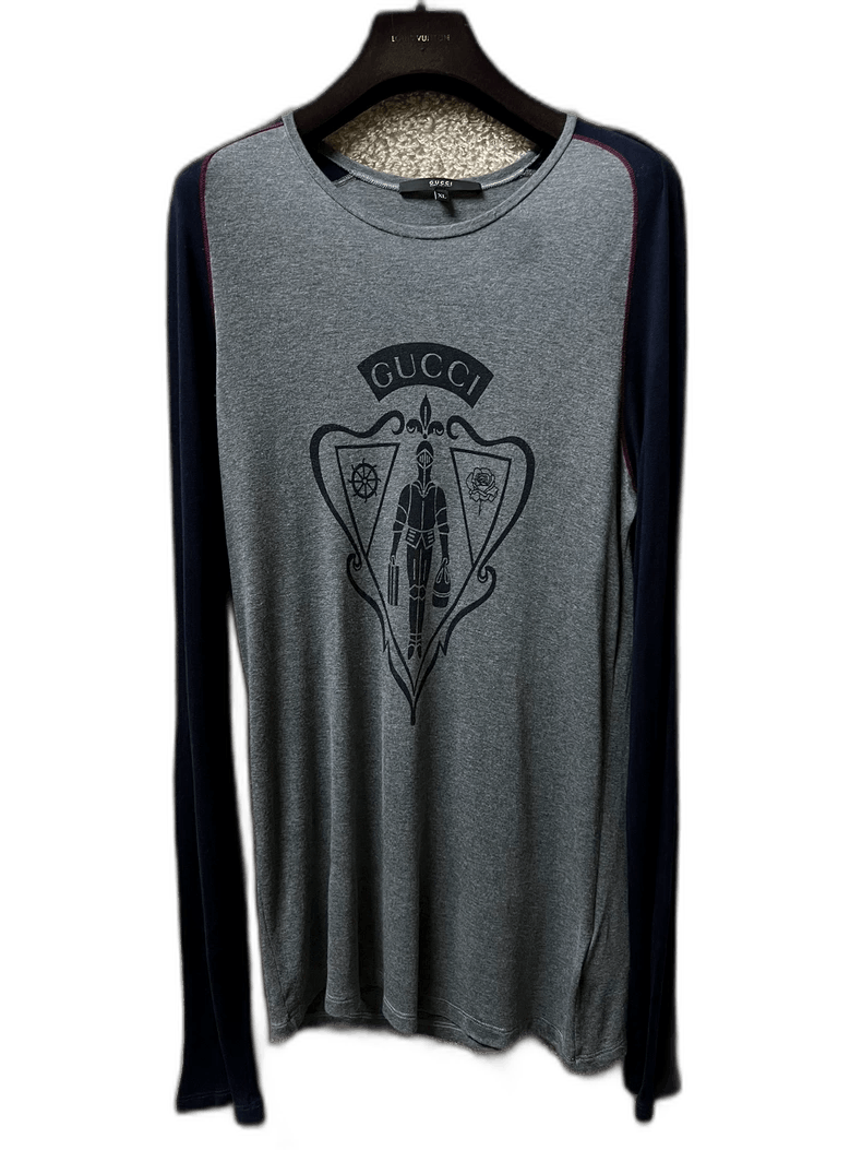 Gucci Gucci Men's Long Sleeve Graphic T-Shirt-2508 Size US XL / EU 56 / 4 - 1 Thumbnail