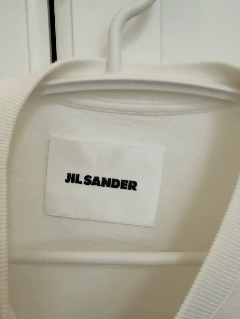 Jil Sander Jil Sander White logo short sleeved cotton T-shirt Size M / US 6-8 / IT 42-44 - 3 Thumbnail