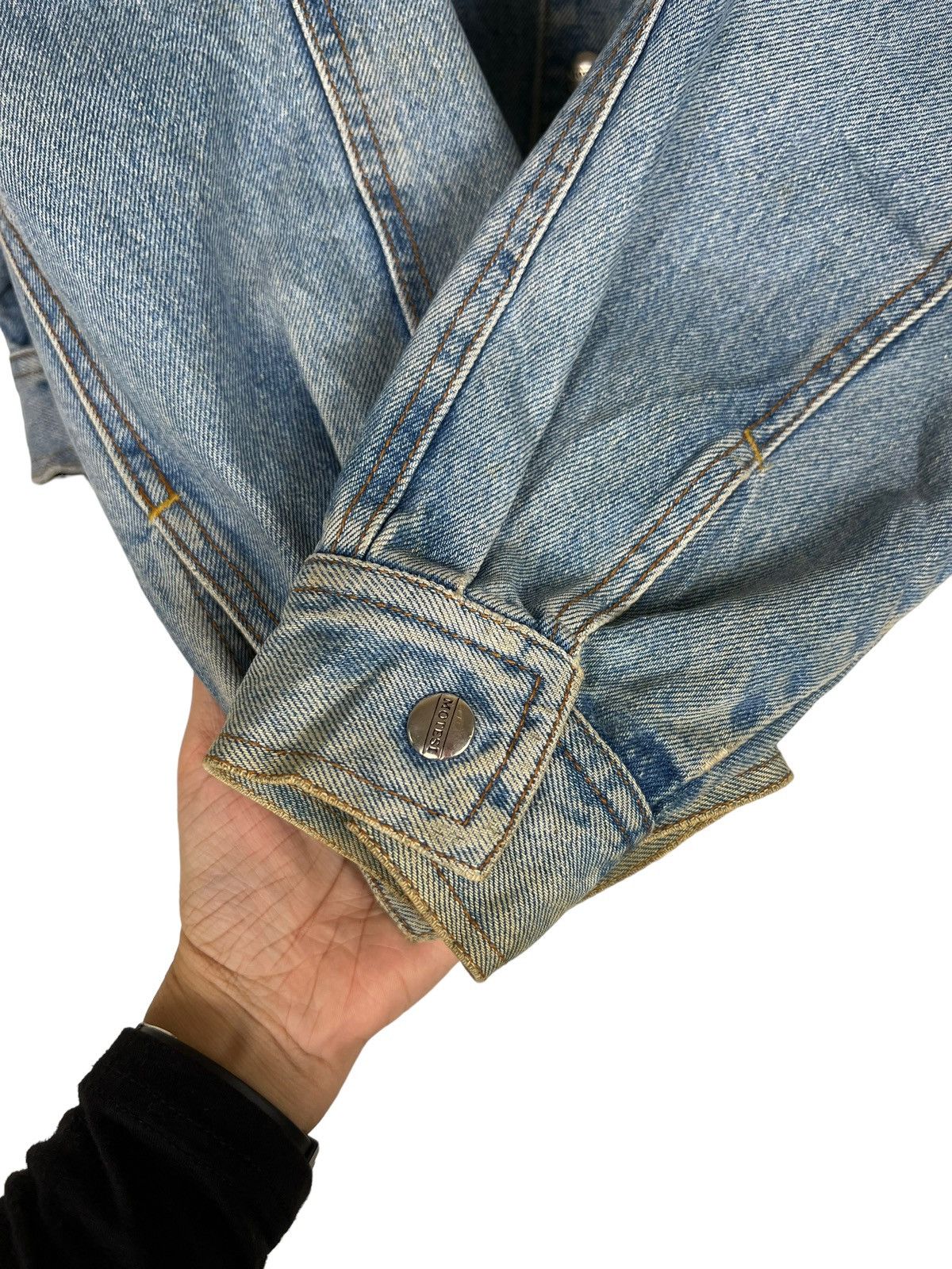 Japanese Brand 🔥 VINTAGE MOTESI DENIM CROP JACKET Size US M / EU 48-50 / 2 - 12 Thumbnail