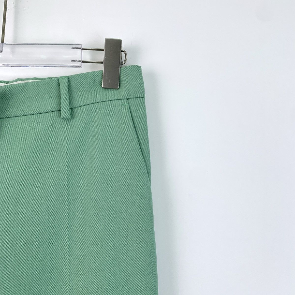 Sportmax Grade A J15875 Sportmax Green Wool Casual Suit Pants K26WX Size 25" / US 0 / IT 36 - 3 Thumbnail