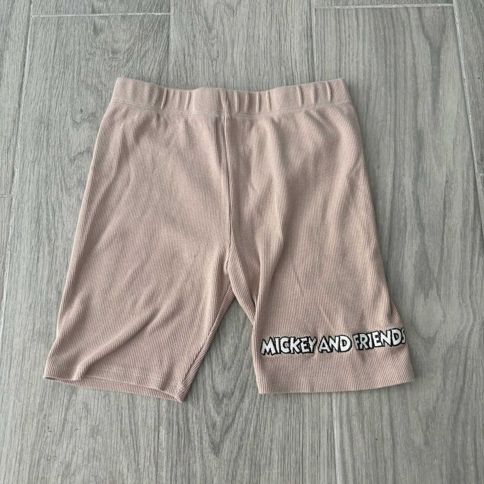 Disney Disney Mickey Friends Small Ribbed Stretch Legging Shorts Size 22" - 1 Thumbnail