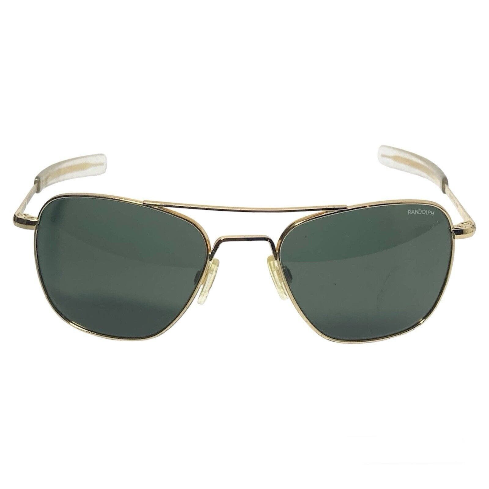 image of Randolph Engineering Randolph Aviator 23K Gold Sunglasses, 140Mm 52/20, Men's