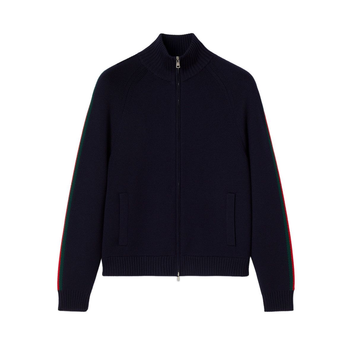 Gucci GUCCI $2980 Dark Blue Wool Zip Jacket New & Authentic (Men's Size US L / EU 52-54 / 3 - 1 Preview
