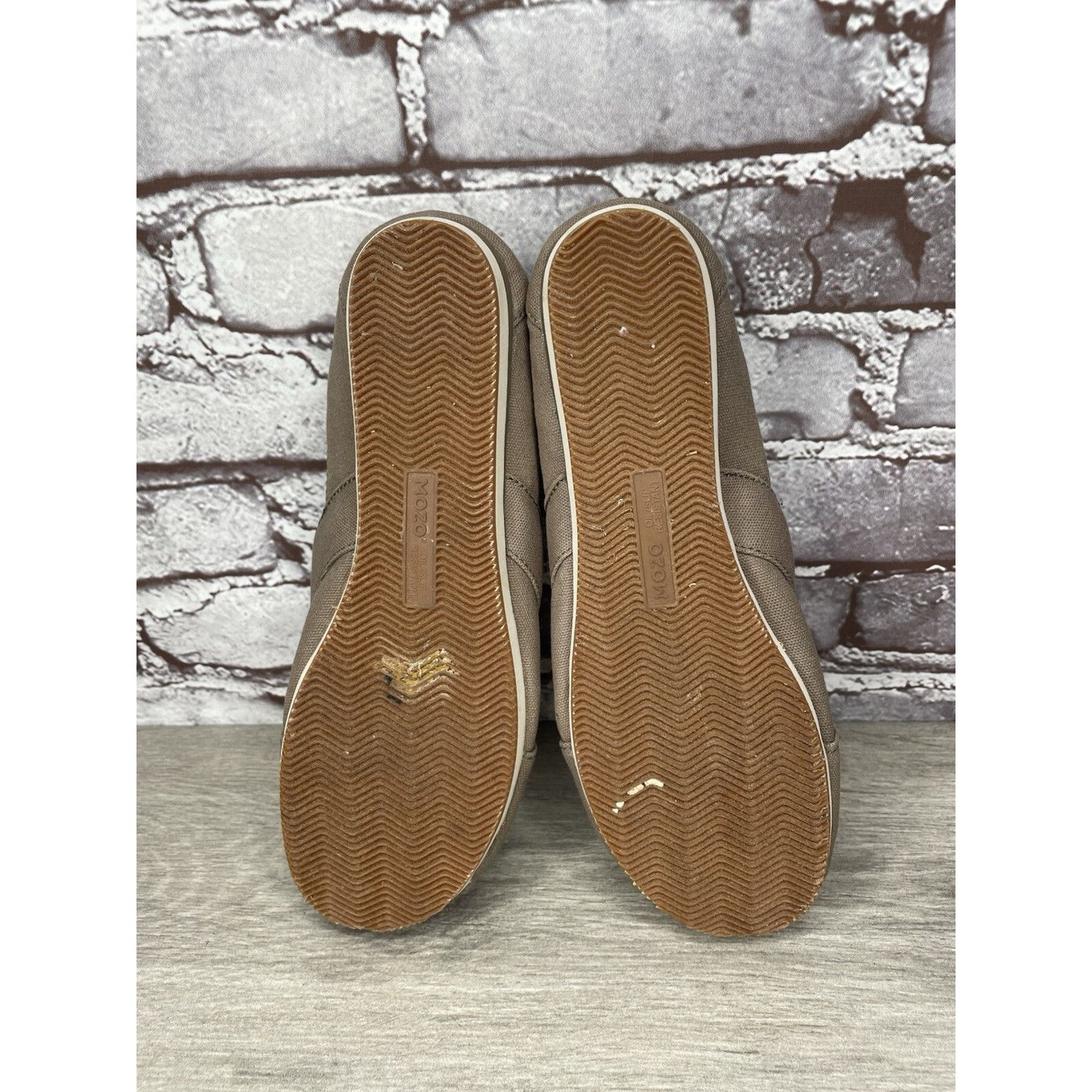 NOZO Mozo Taupe Canvas Fabric Comfort Slip Ballet Flats Shoes Wom Size US 7.5 / IT 37.5 - 18 Thumbnail