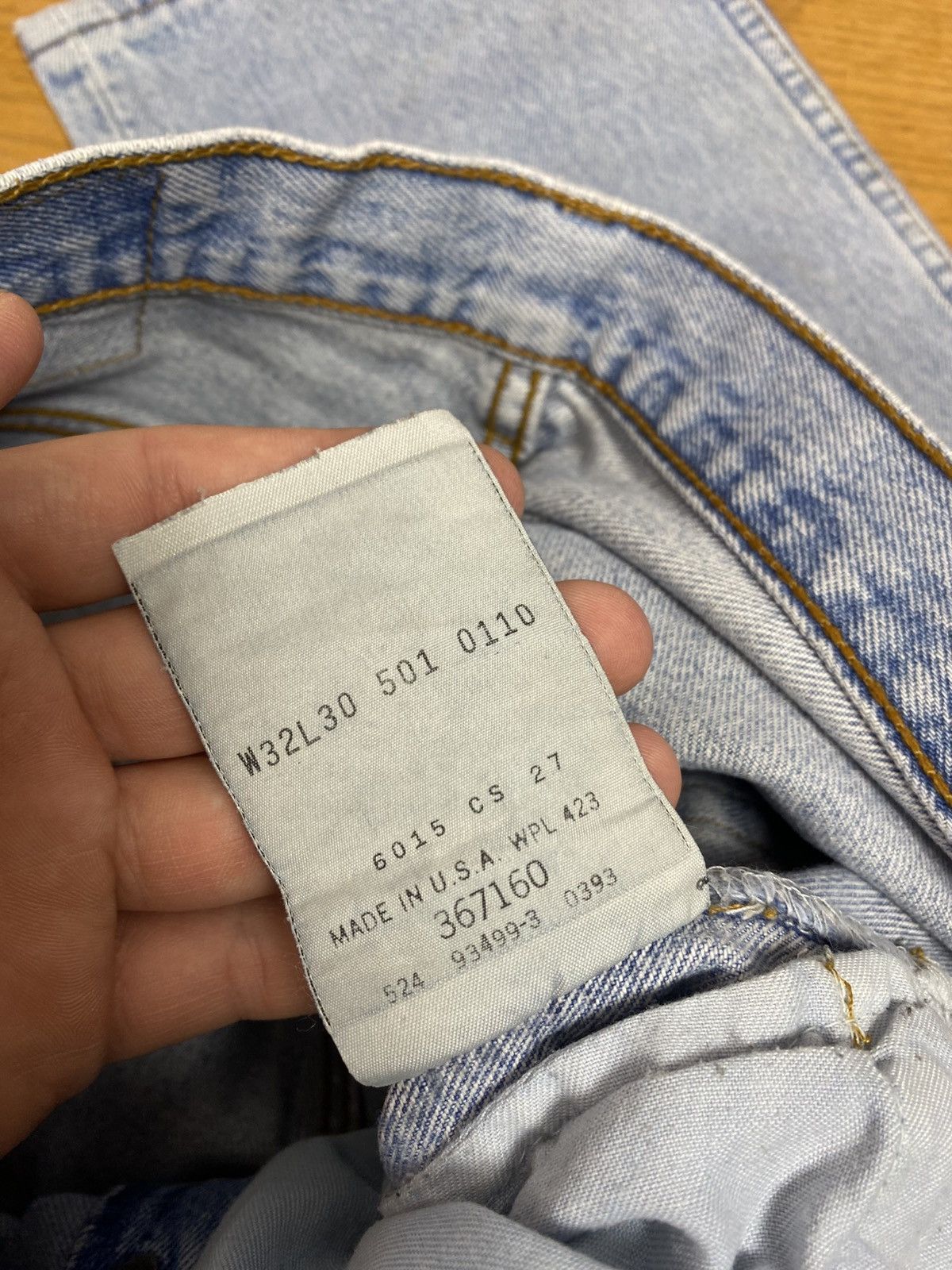 Levi's Vintage 90s Levi’s 501 jeans denim Size US 32 / EU 48 - 11 Thumbnail