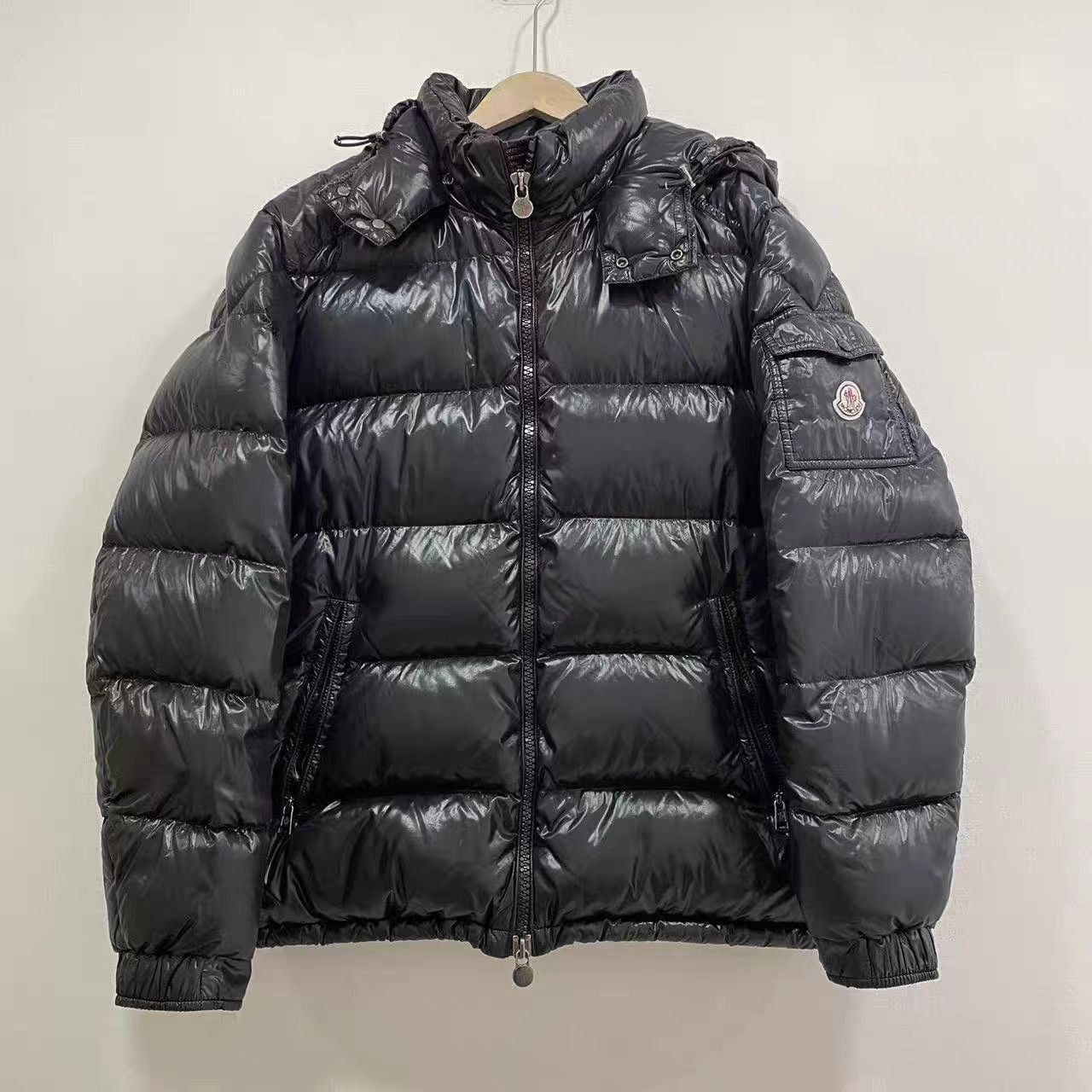Moncler Black Puffer Jacket with Hood - XXL Size US XXL / EU 58 / 5 - 1 Thumbnail