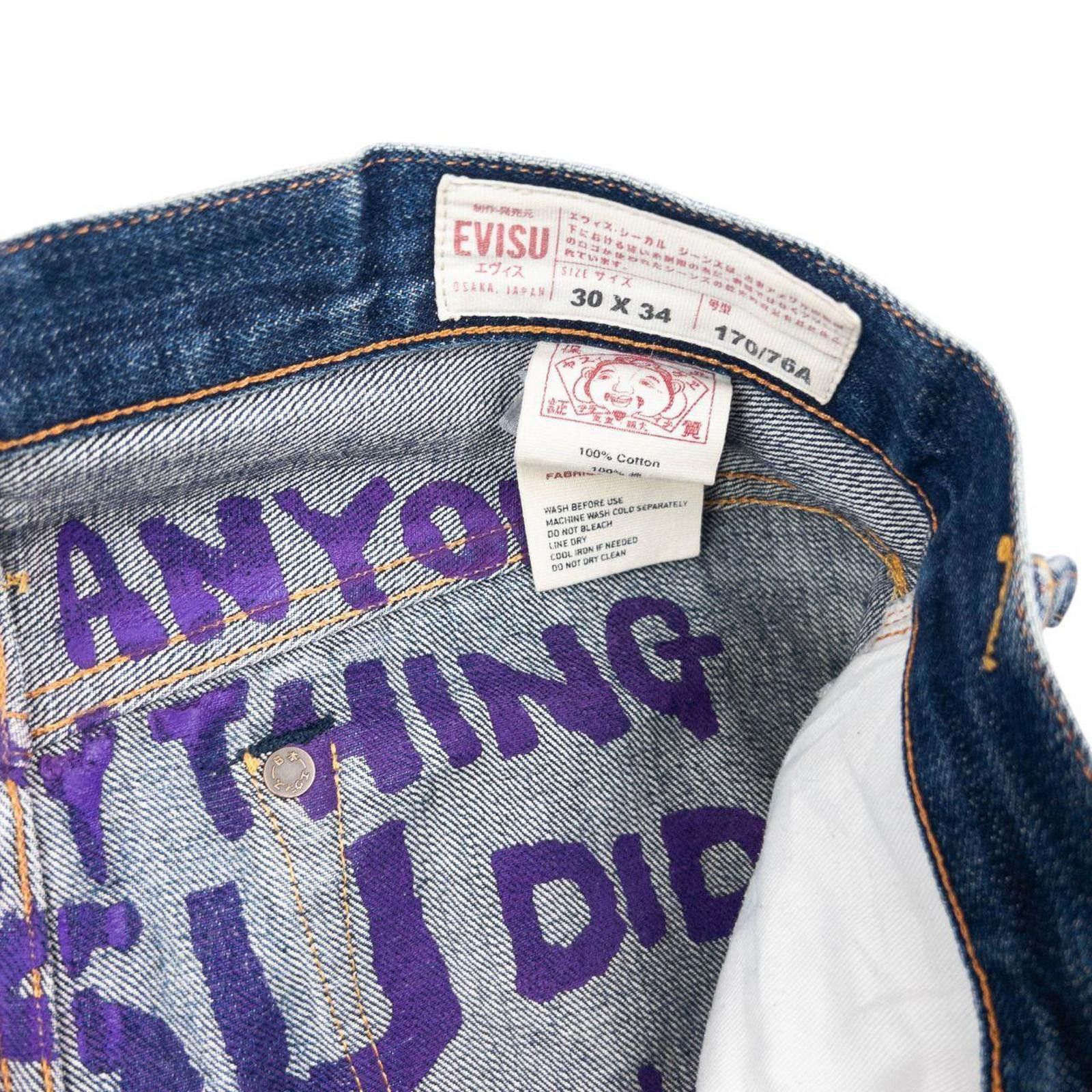 Evisu Vintage 2000s Evisu Robot Gull Japanese Denim Jeans Size W31 Size US 31 - 7 Thumbnail