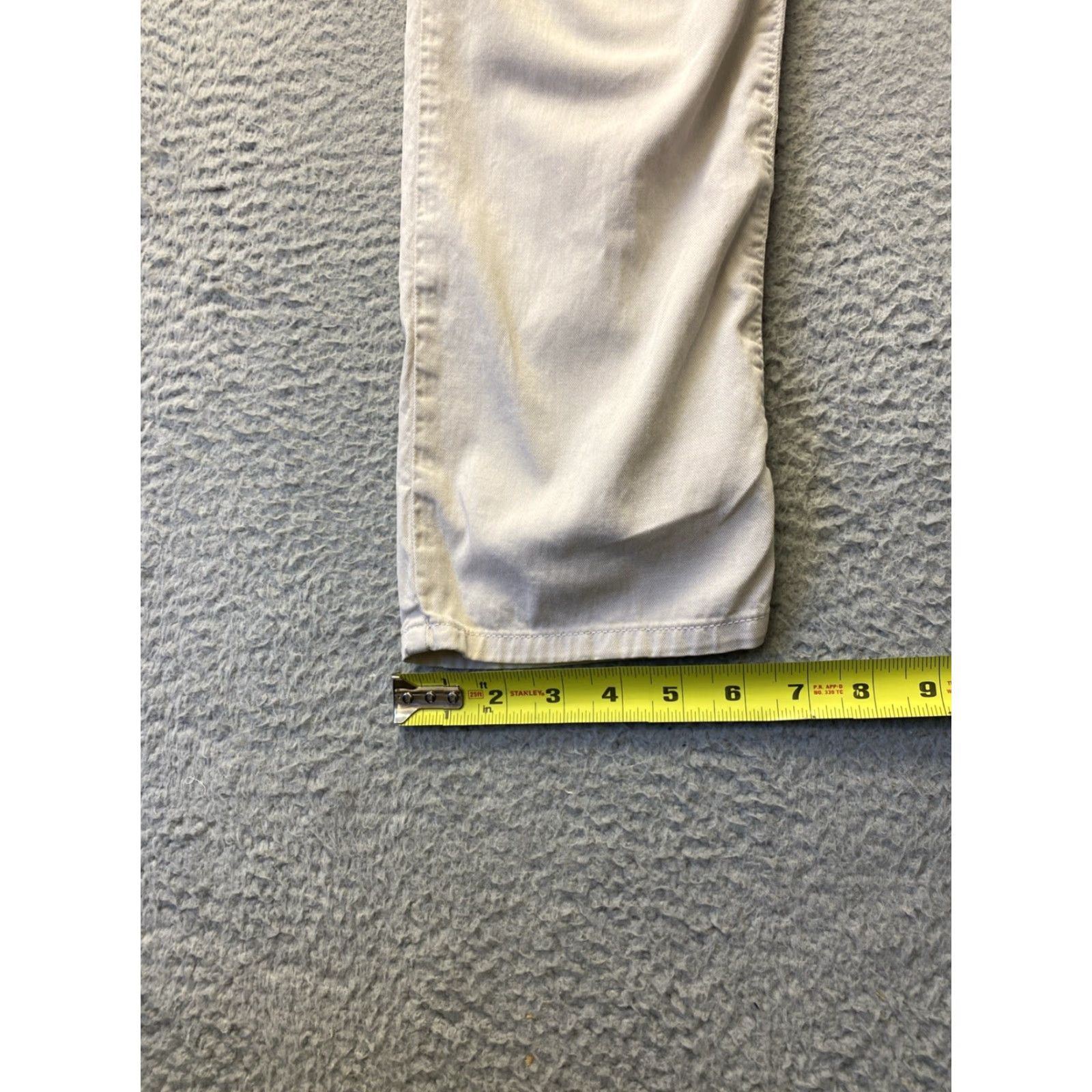 Peter Millar PETER MILLAR Mens Pants 33 X 32 Ivory Golf 5-Pocket Khakis Modern Classic Fit Mens Size US 33 - 5 Thumbnail