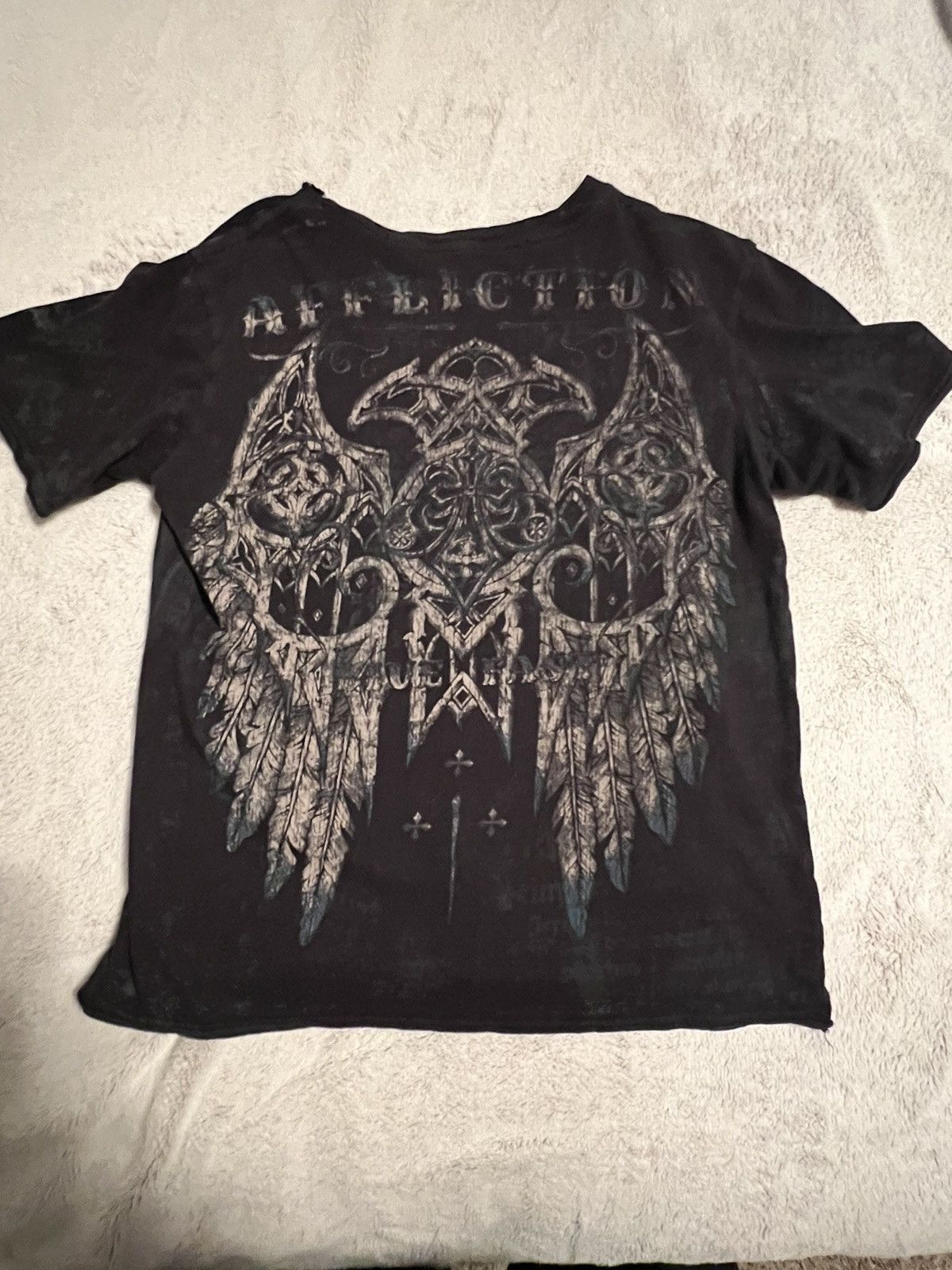 Affliction × Vintage Affliction Fleur-de-lis live fast tee Size L / US 10 / IT 46 - 1 Thumbnail
