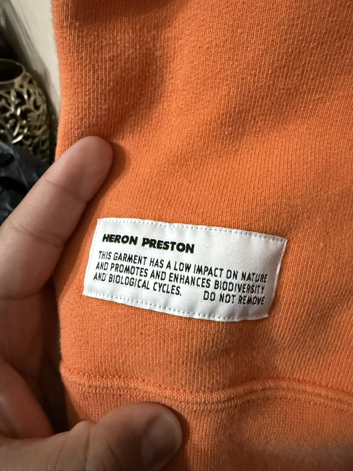 Heron Preston Heron Prestin Orange Style Zip Up Heavyweight Hoodie Size L Size US L / EU 52-54 / 3 - 8 Thumbnail