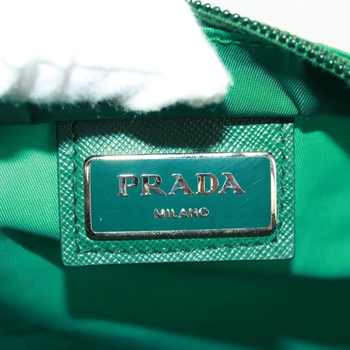 Prada PRADA Shoulder Bag Nylon Green Silver Auth 164302V Size ONE SIZE - 11 Thumbnail