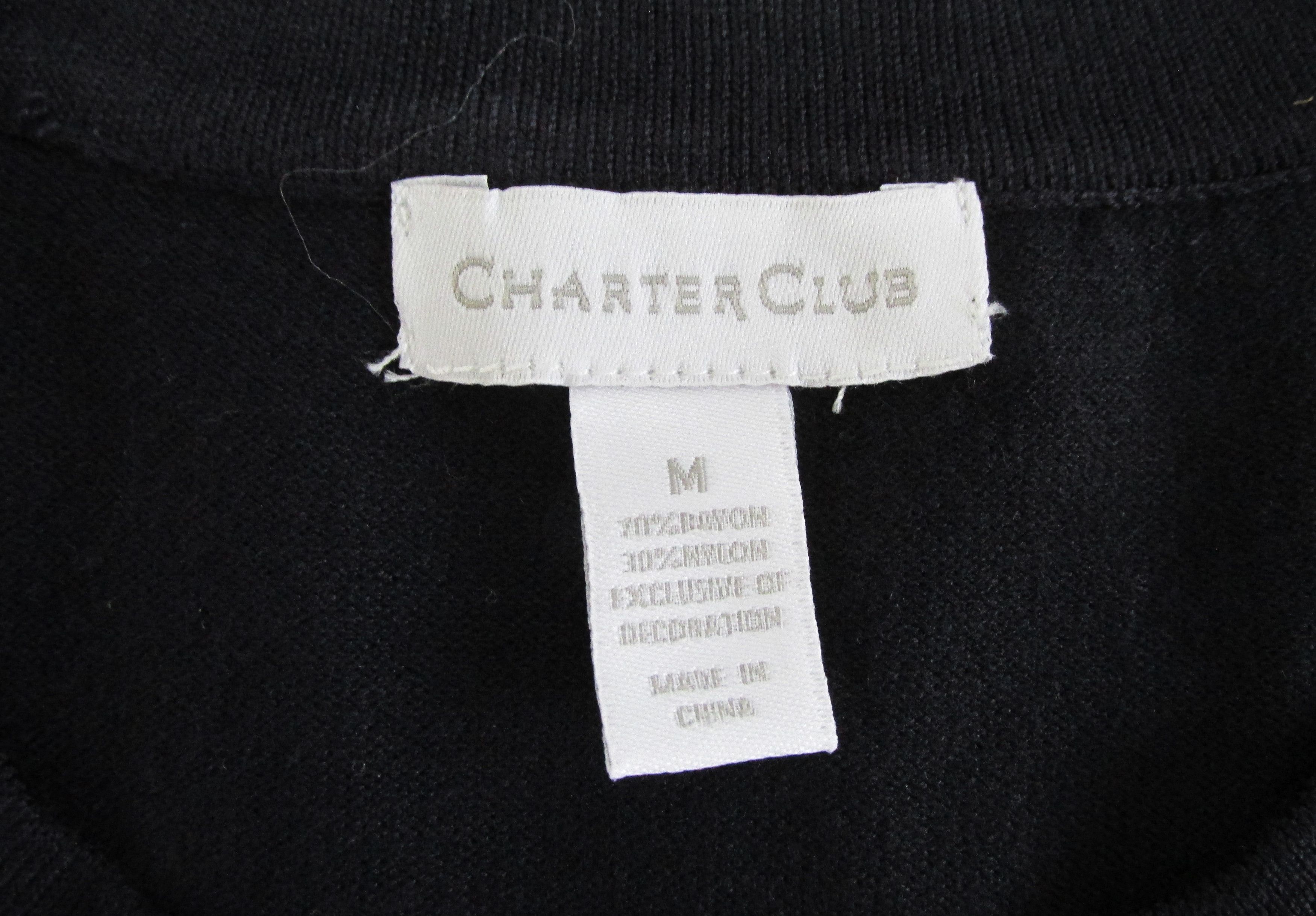 Charter Club Charter Club Women's Cotton Cardigan Sweaters Size Medium Size M / US 6-8 / IT 42-44 - 2 Thumbnail