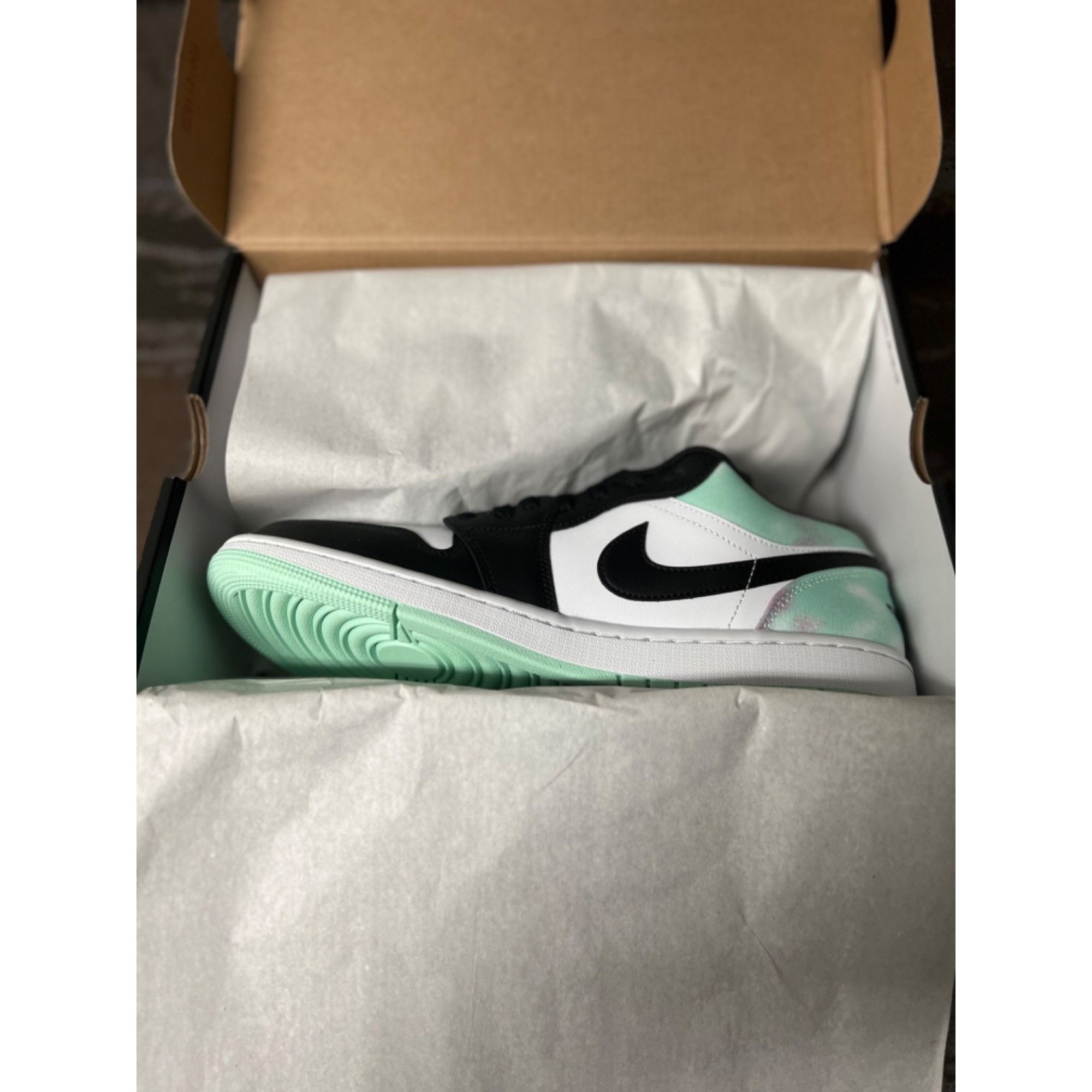 Nike Jordan 1 Low Tie- Dye Pastel Green Size 10.5- DM1199-100 Size US 10.5 / EU 43-44 - 11 Thumbnail