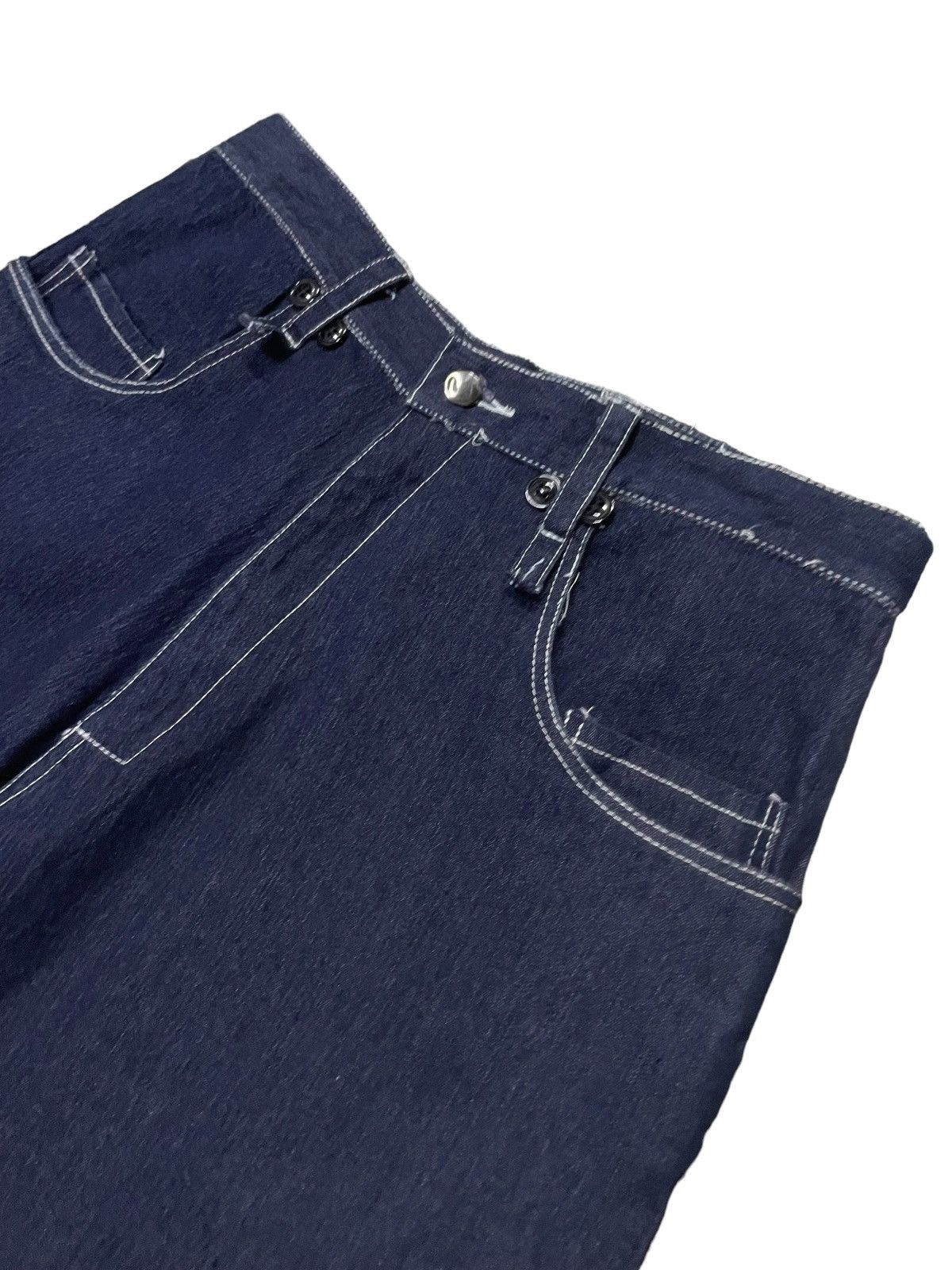 Japanese Brand × Y's for Men KMK Japan Patchwork Baggy Balloon Denim Pants Yohji Style Size US 30 / EU 46 - 10 Thumbnail