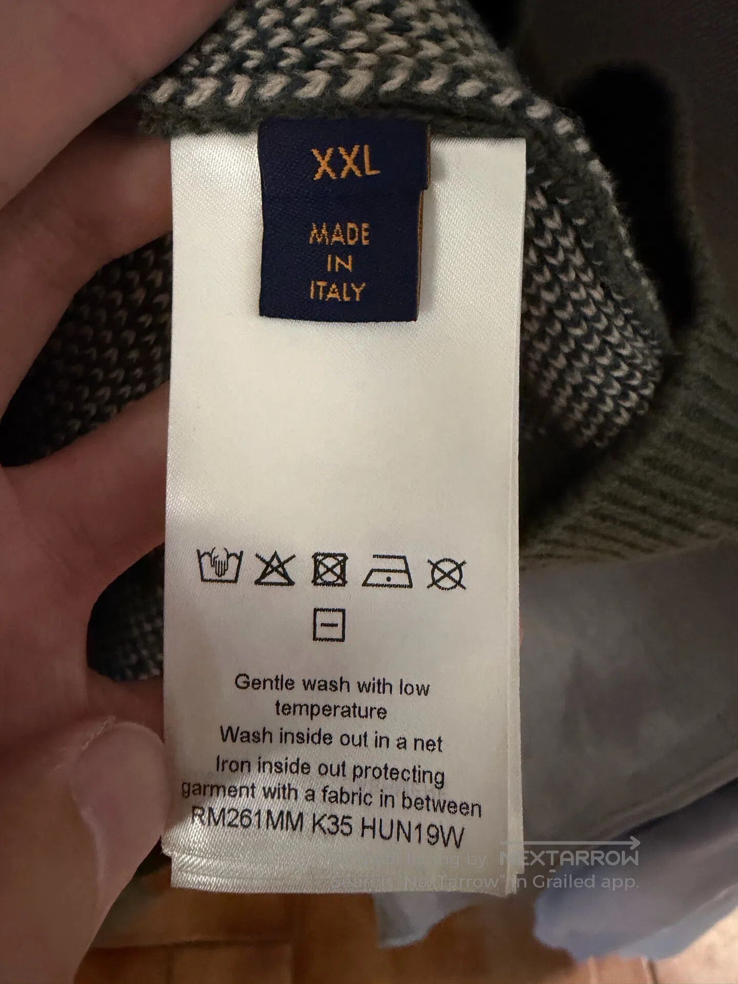 Louis Vuitton Louis Vuitton Green sweater with gradient print| Size US XXL / EU 58 / 5 - 4 Thumbnail