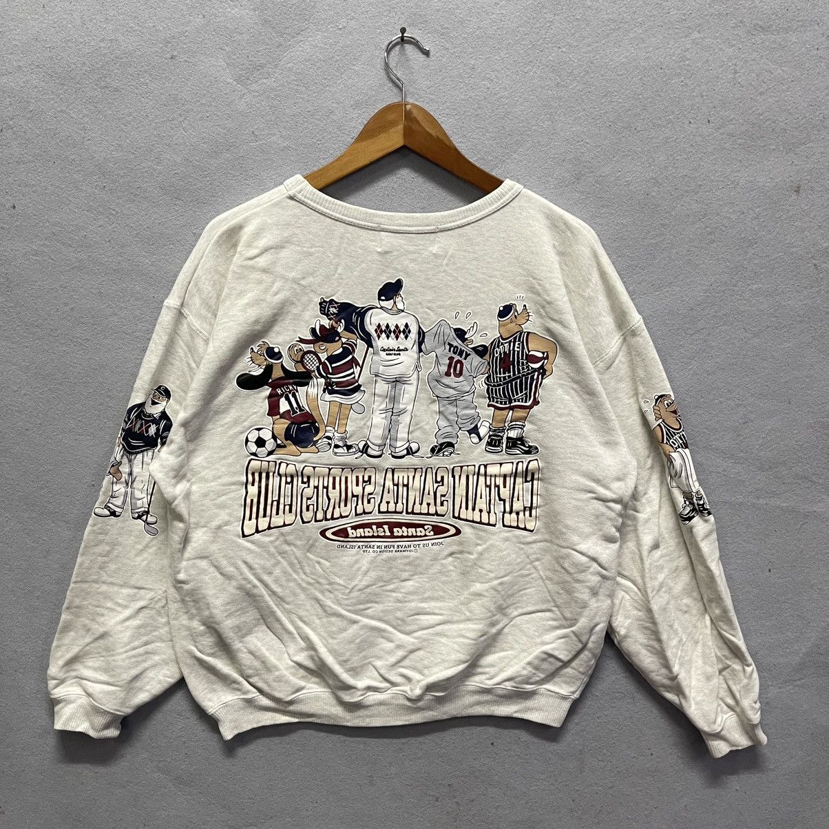 Vintage 90s Captain Santa Sports Club Crewneck (Japan) Size US M / EU 48-50 / 2 - 8 Thumbnail