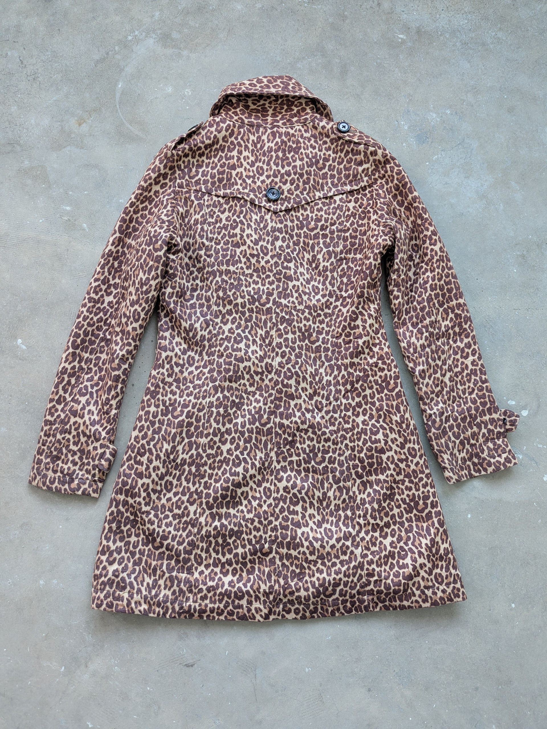 Japanese Brand × Le Grande Bleu (L.G.B.) × Vintage Vintage Leopard Patterned Trench Coat by Bad Girl Size S / US 4 / IT 40 - 10 Thumbnail